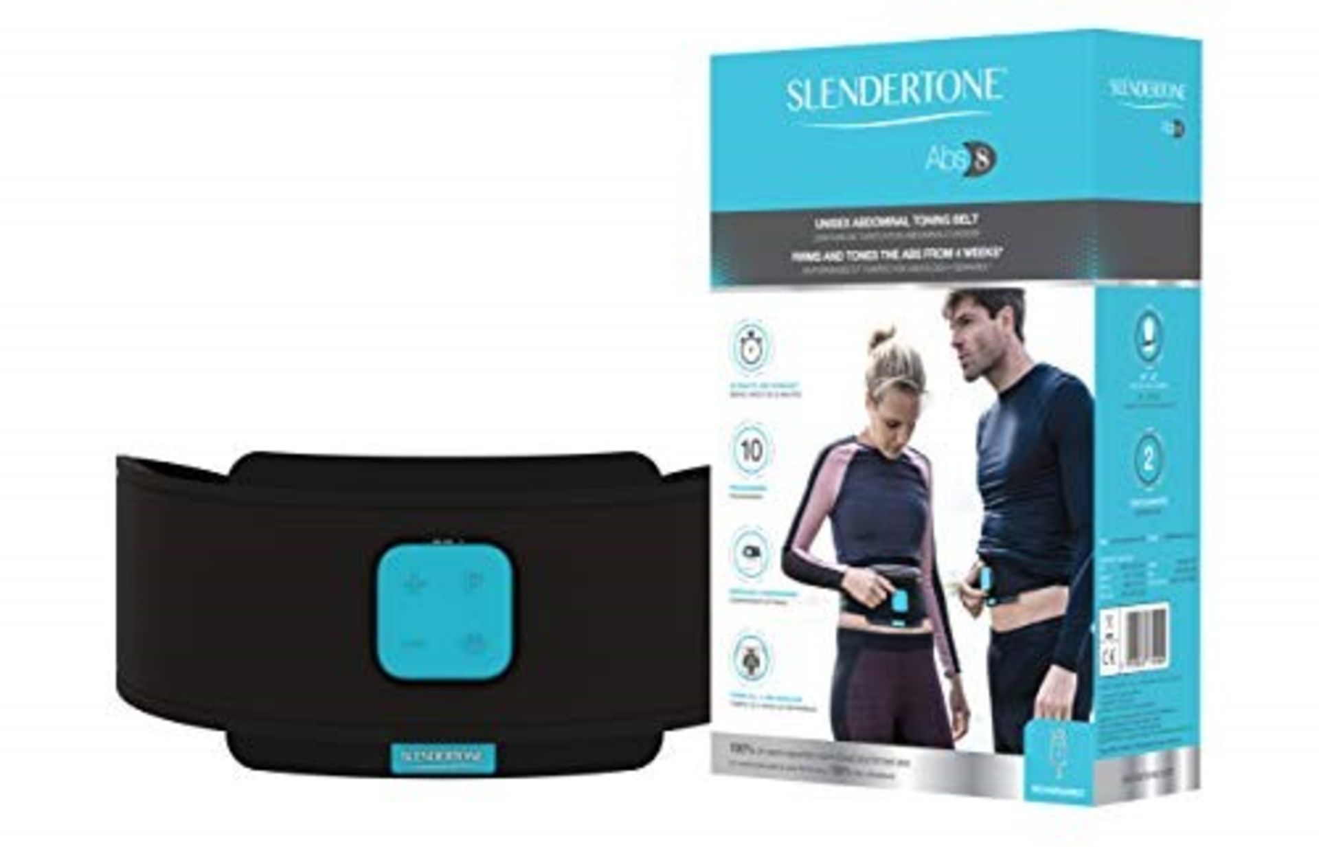 RRP £99.00 Slendertone Unisex's Abs8 Muscle Stimulation Belt, Black, 24 to 42 inches