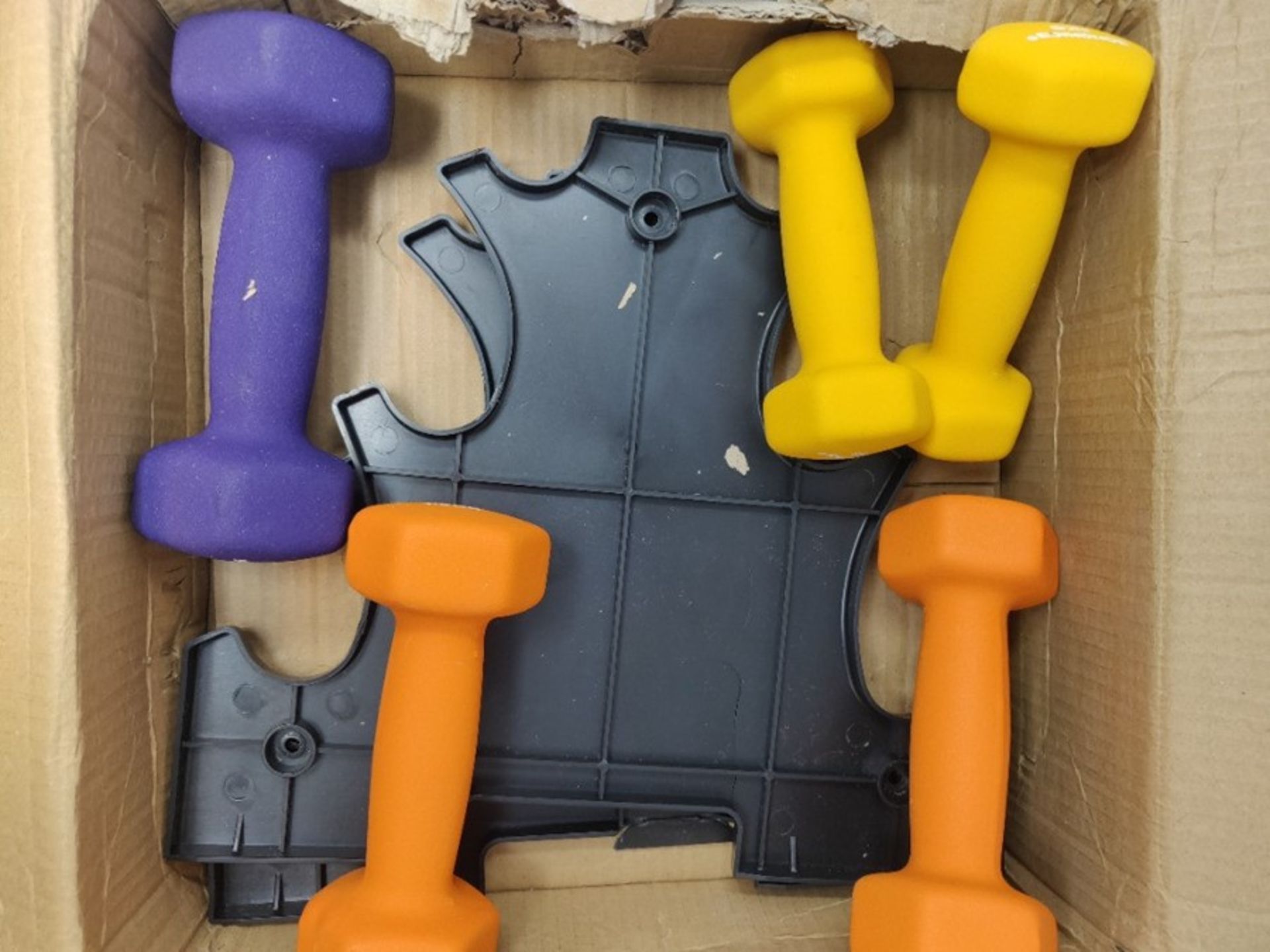 [INCOMPLETE] SONGMICS Set of 6 Dumbbells Weights Gym and Home Workouts Waterproof and - Image 2 of 2
