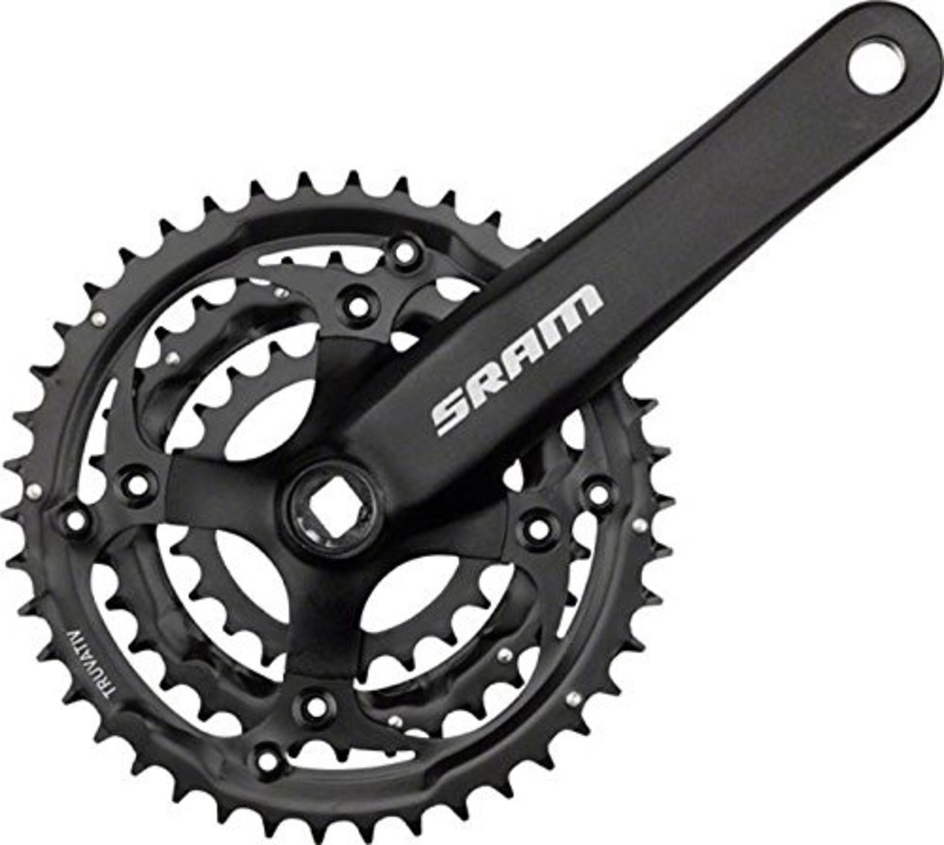 Sram S600 Triple Chain Ring Set 3 x 8 Speed Squaretaper 42-32-22T, 175 mm, Blast Black