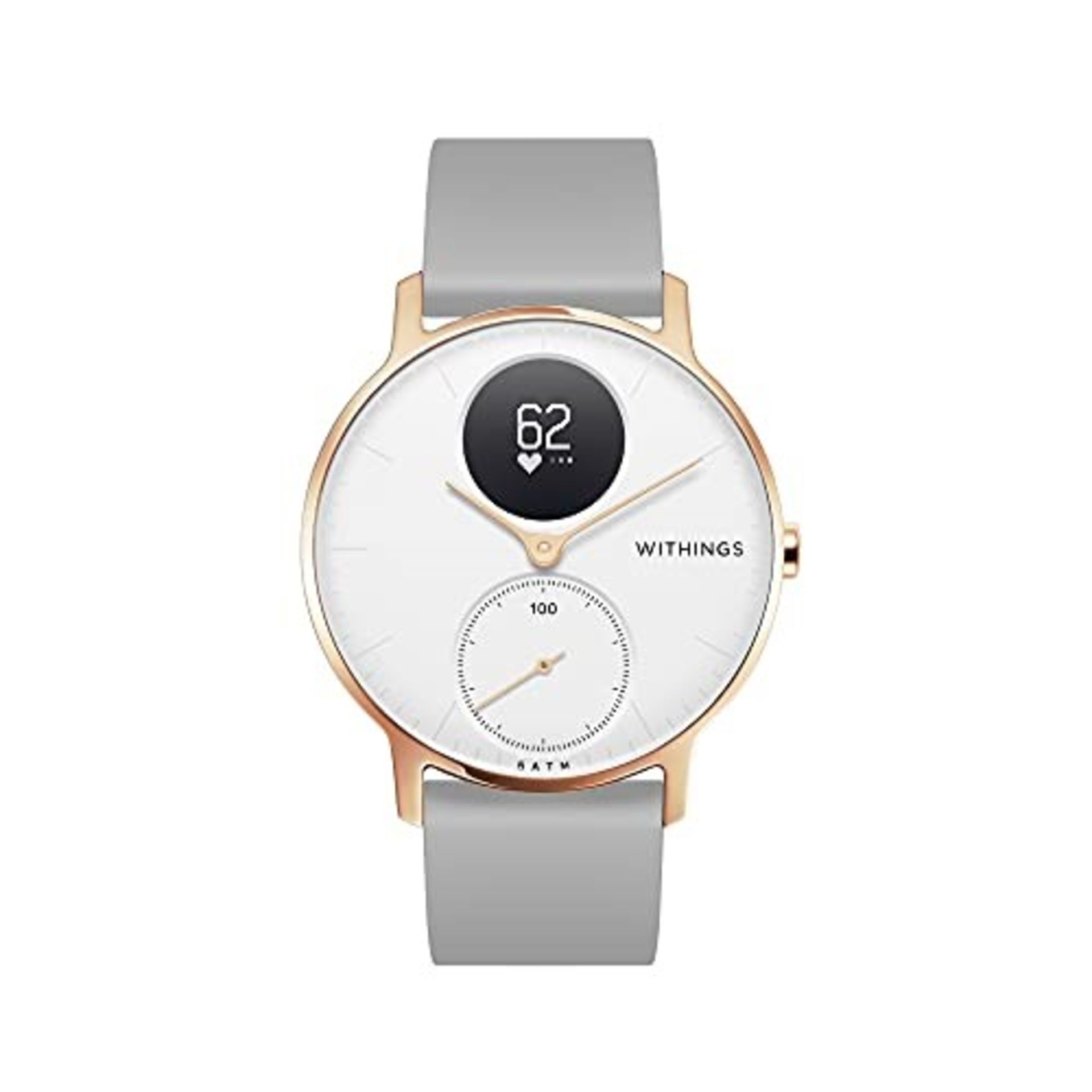 RRP £176.00 Withings Steel HR - Hybrid Smartwatch - Activity Tracker with Connected GPS, Heart Rat