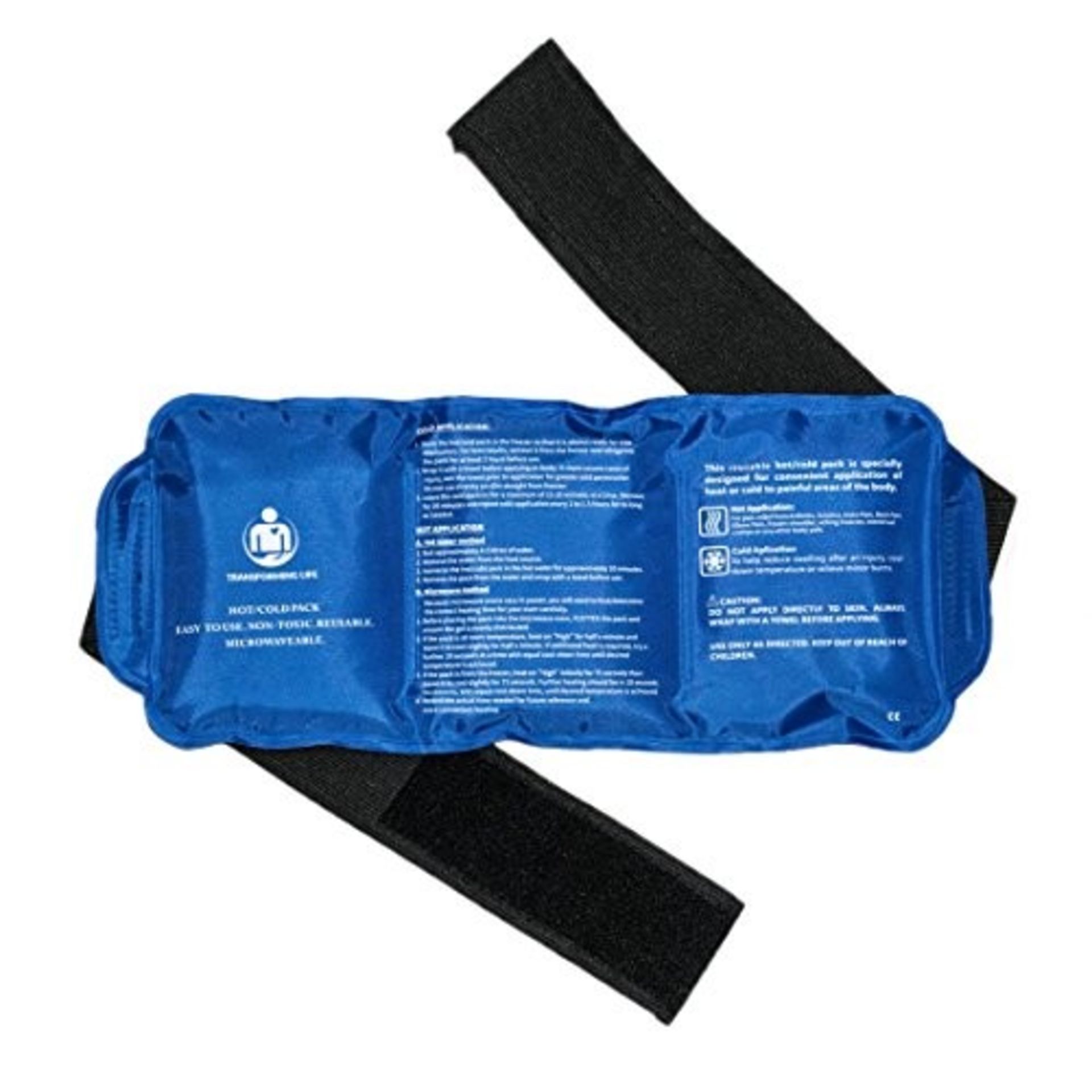 Hot & Cold Reusable and Flexible Gel Ice Pack with Strap for Pain Relief | Best as Hea