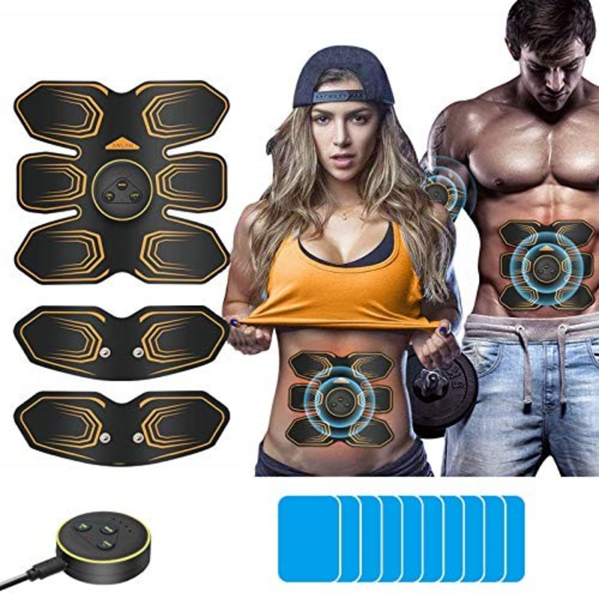 ANLAN EMS Muscle Stimulator, Abs Trainer Abdominal Muscle Toner Electronic Toning Belt