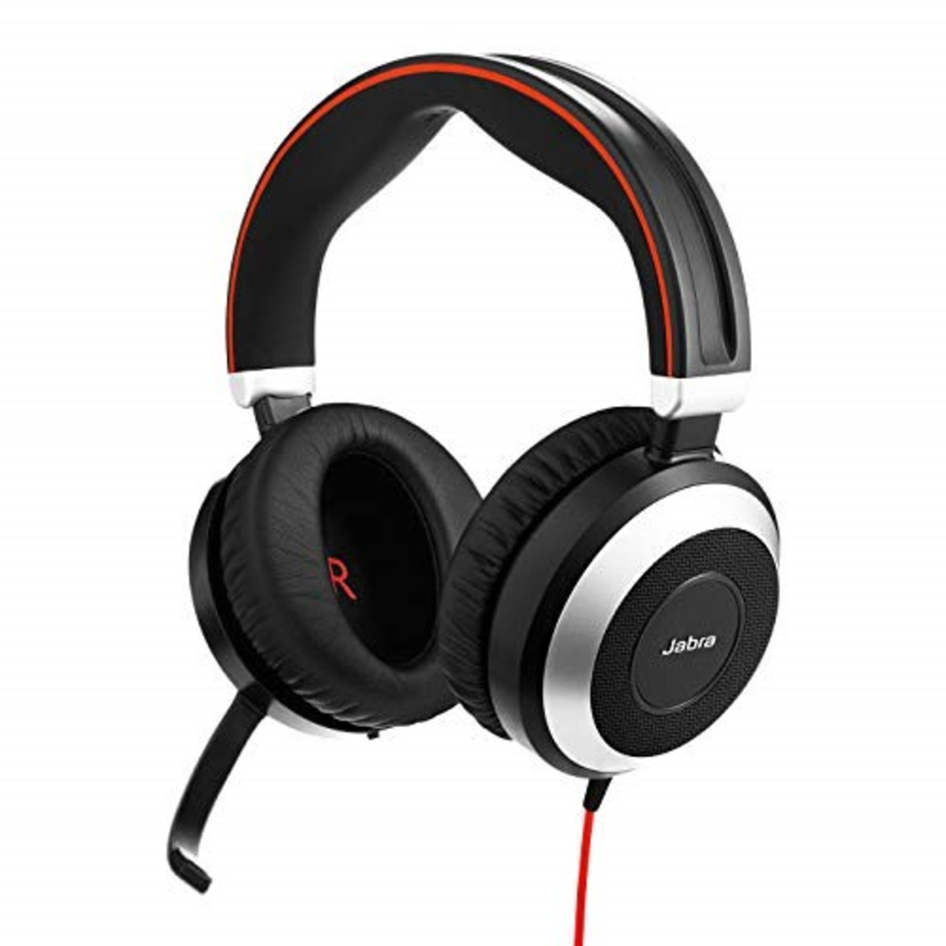 RRP £216.00 Jabra Evolve 80 UC Wired Stereo Over-Ear Headset  Unified Communications Optimised