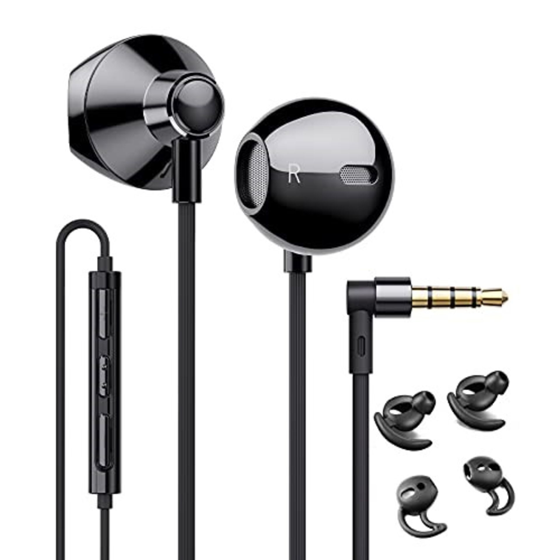 Linklike Earphones Wired Hybrid Dual Drivers Powerful Bass Earbuds , In Ear Headphones