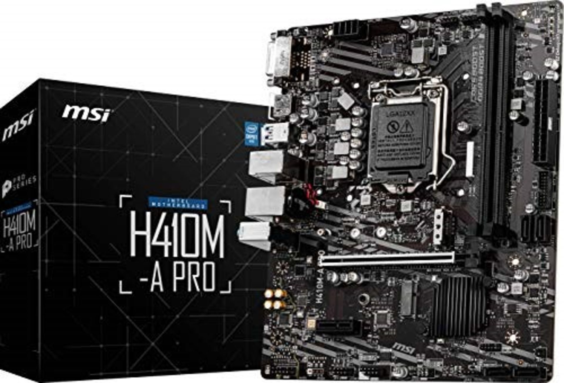 RRP £72.00 MSI H410M-A PRO mATX Motherboard (10th Gen Intel Core, LGA 1200 Socket, DDR4, USB 3.2