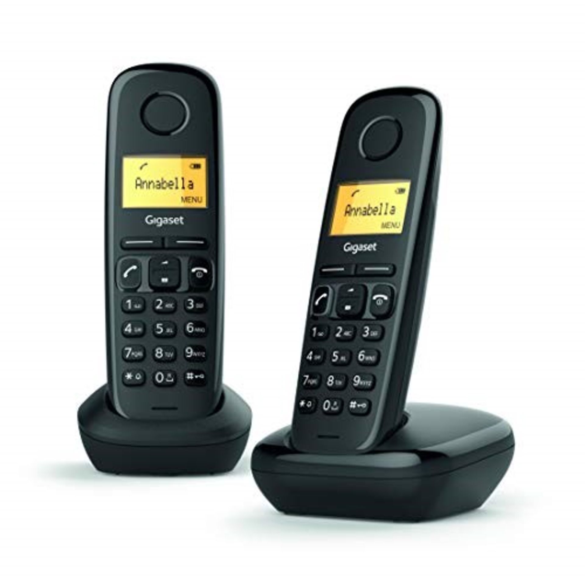 Gigaset A170 DUO - Basic Cordless Home Phone with Big Display and Energy-Saving ECO DE