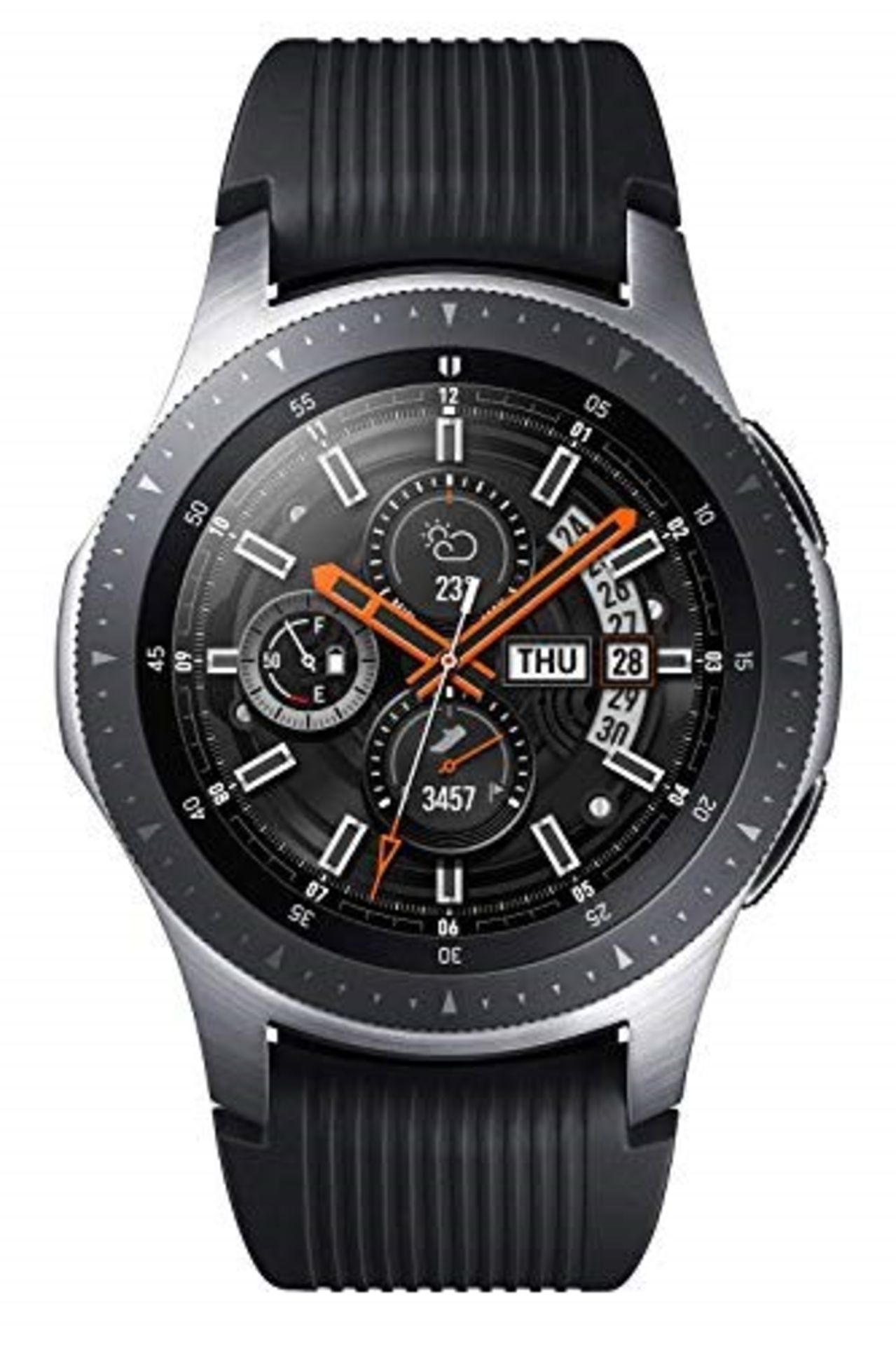 RRP £111.00 Samsung Galaxy Watch 46mm - Silver (Renewed)