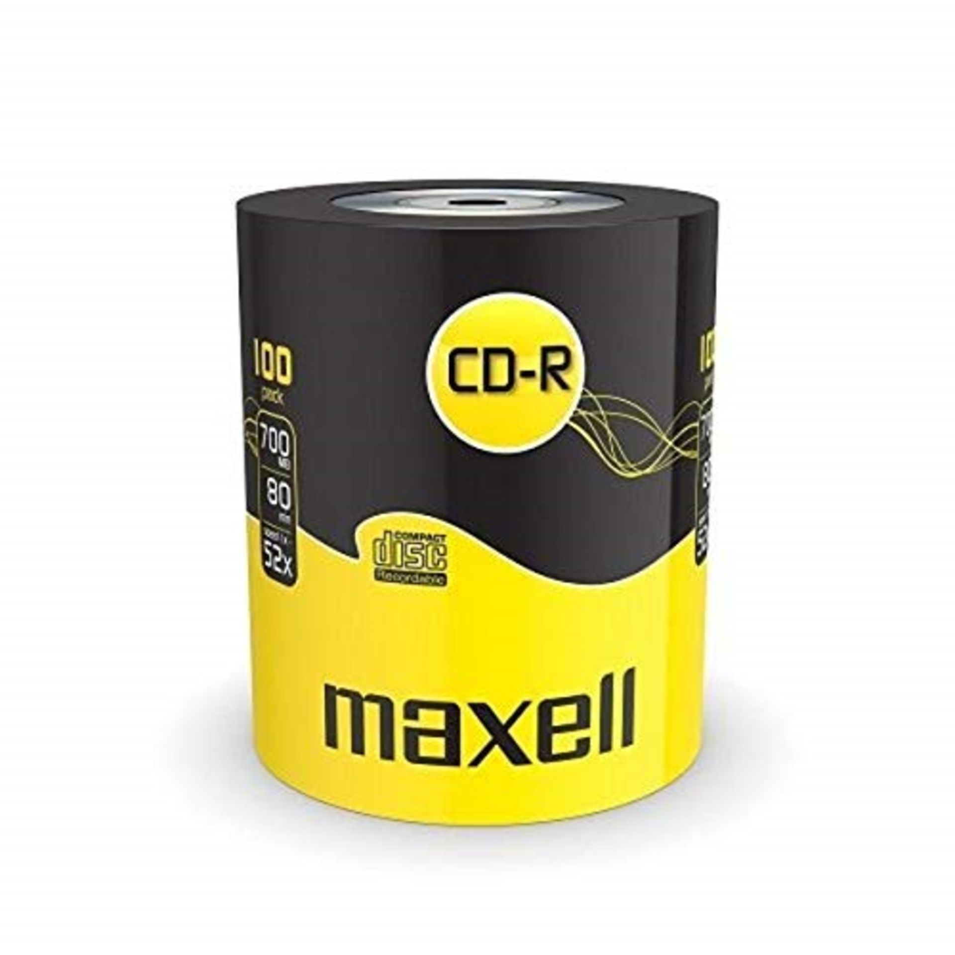 Maxell 624037 CD-R 52x Blank Discs 700MB Extra Protection (100 Disk Pack - Shrink Wrap