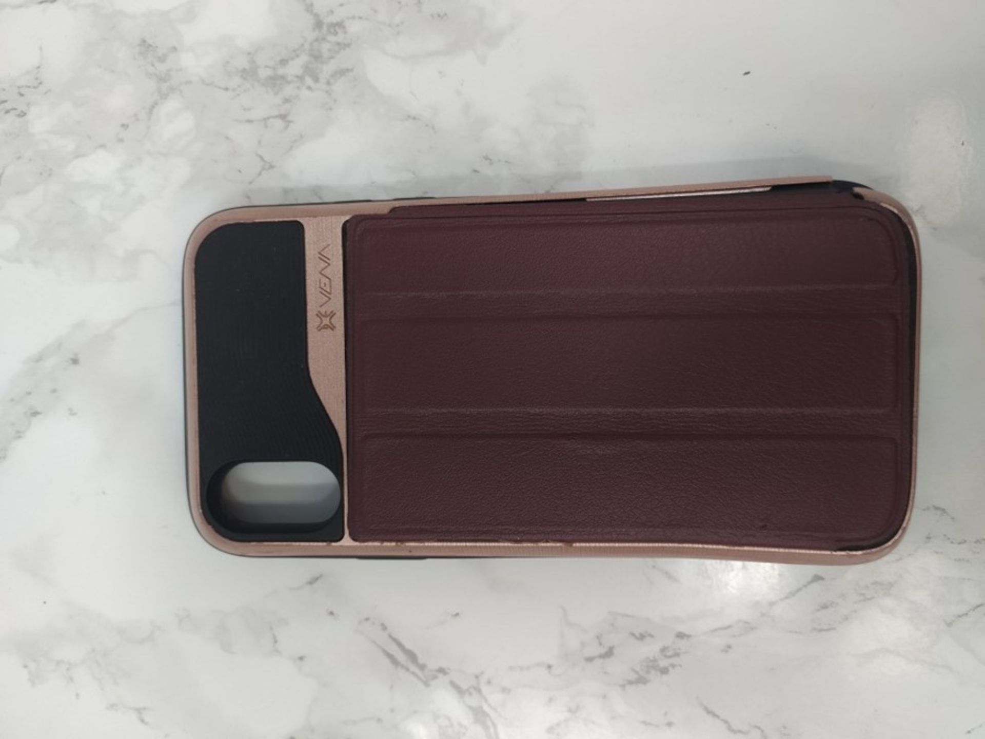 Vena iPhone X/XS Wallet Case, vCommute (Military Grade Drop Protection) Flip Leather C - Image 3 of 3