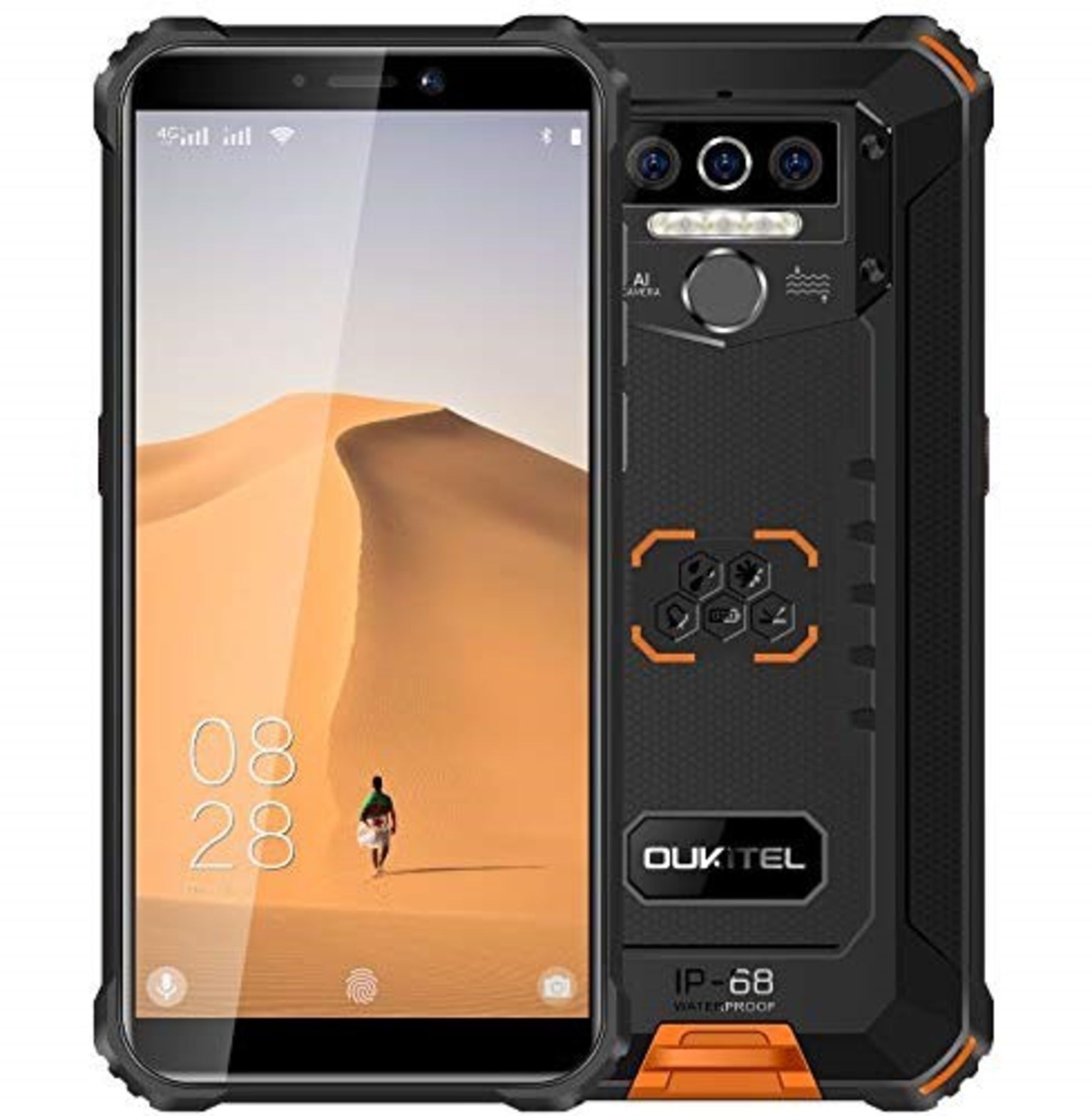 RRP £111.00 [CRACKED] Rugged Smartphone Unlocked 2020 OUKITEL WP5, 8000mAh Battery, Waterproof IP6