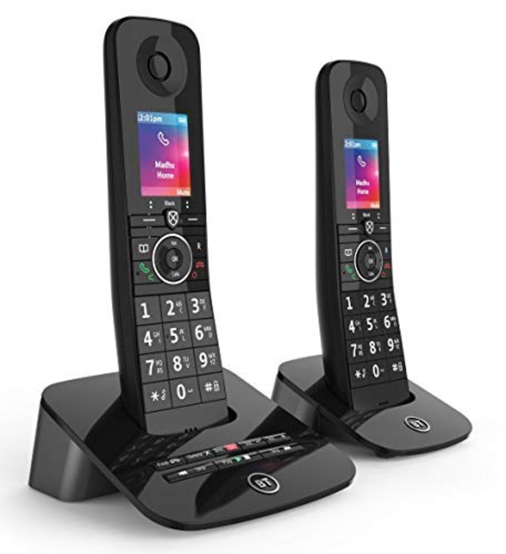RRP £97.00 BT Premium Cordless Home Phone with 100 Percent Nuisance Call Blocking, Mobile sync an