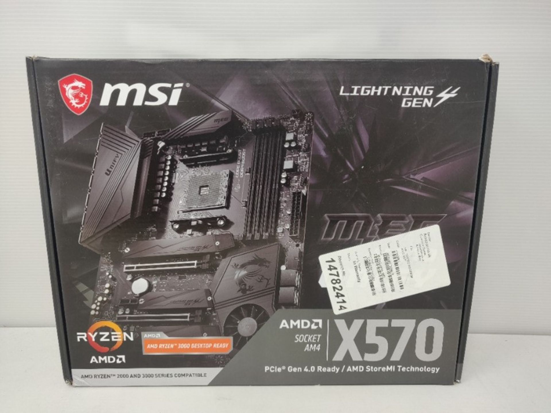 RRP £256.00 MSI MEG X570 UNIFY Motherboard 'ATX, AM4, DDR4, LAN and 802.11AX Wi-Fi, USB 3.2 Gen2, - Image 2 of 3