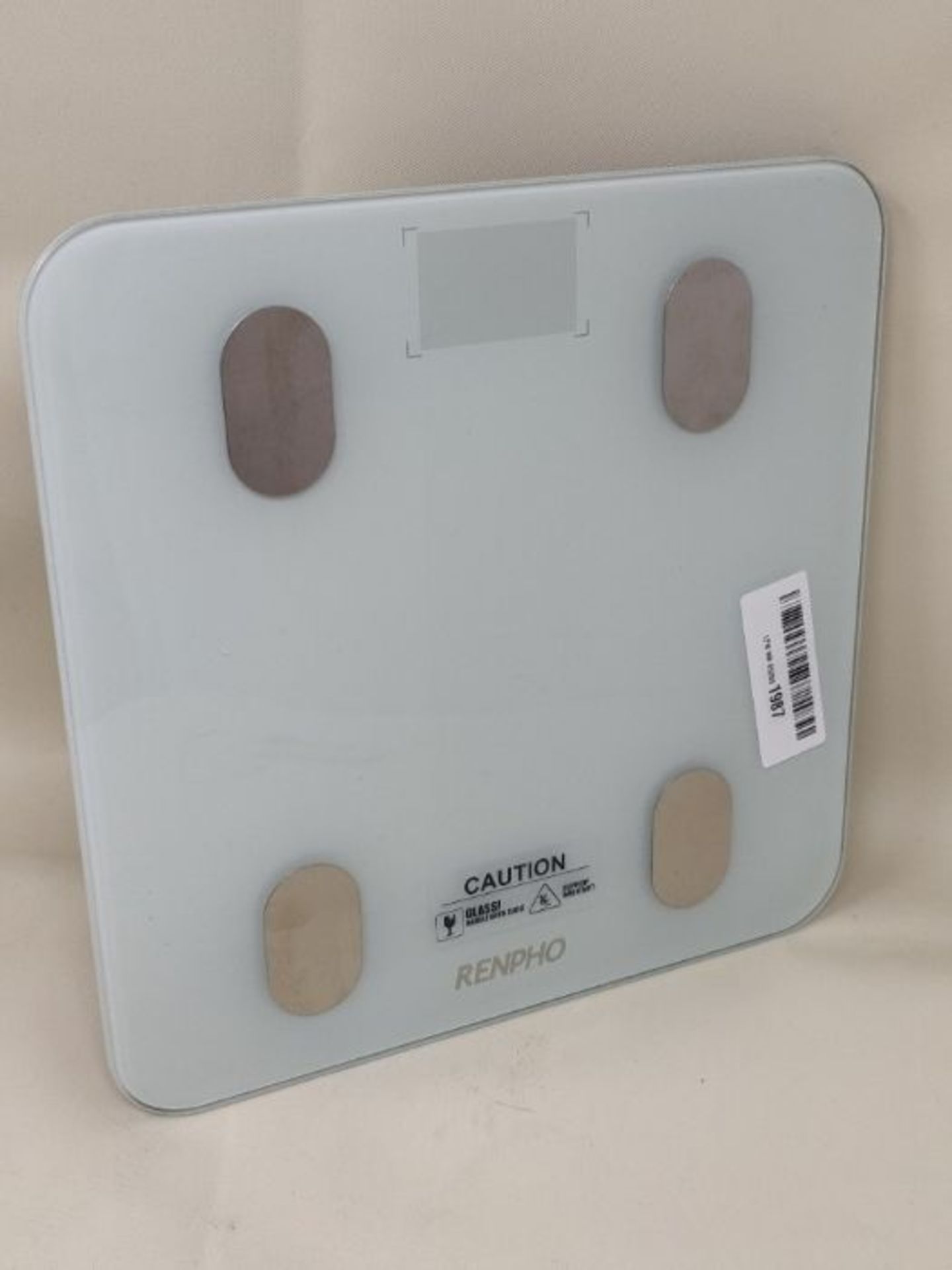 Bluetooth Body Fat Scale, RENPHO Digital Smart Bathroom Weight Scales for Body Composi - Image 2 of 2