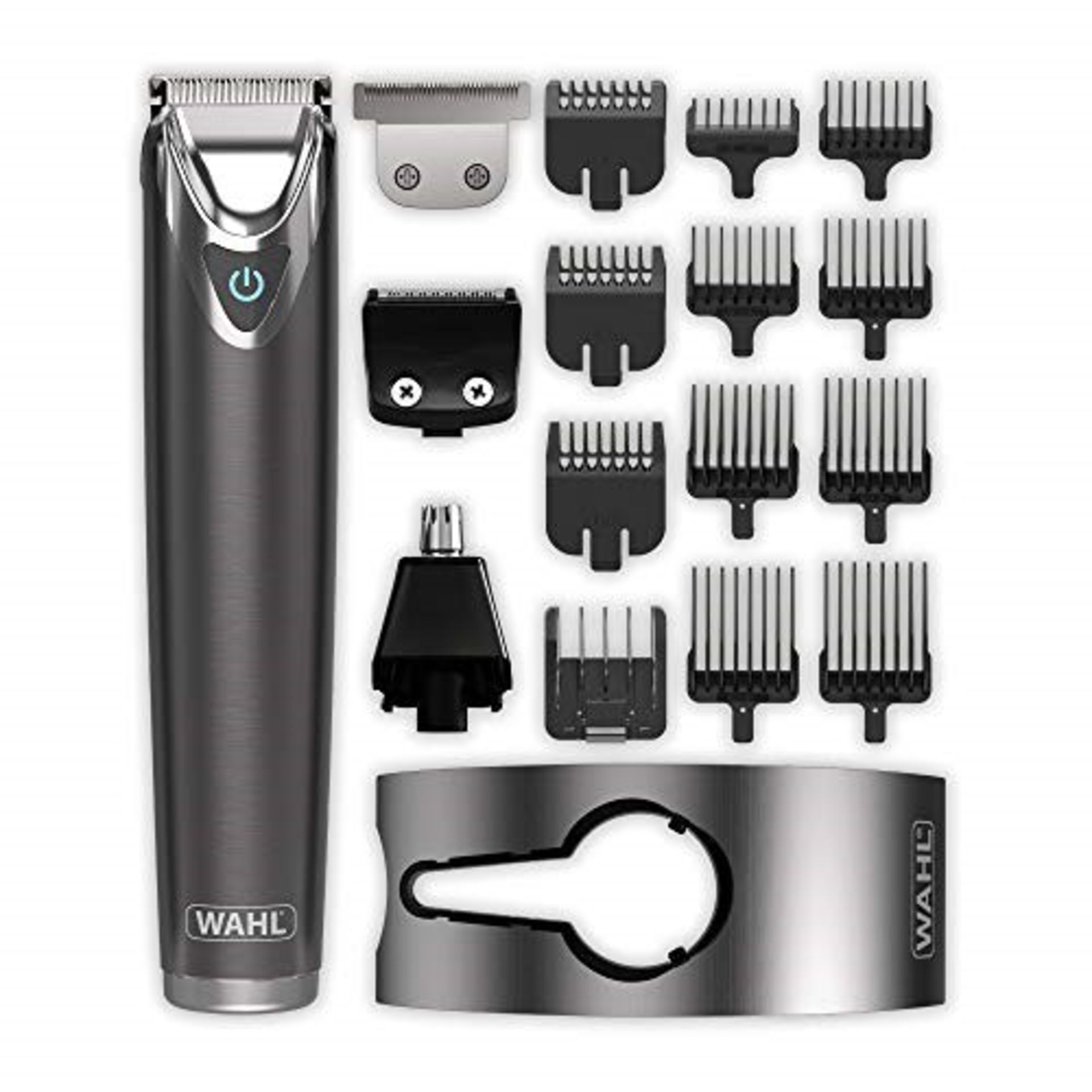 RRP £70.00 WAHL Hair Trimmer, Titanium Stainless Steel Multigroomer, Beard Trimmer for Men, Home