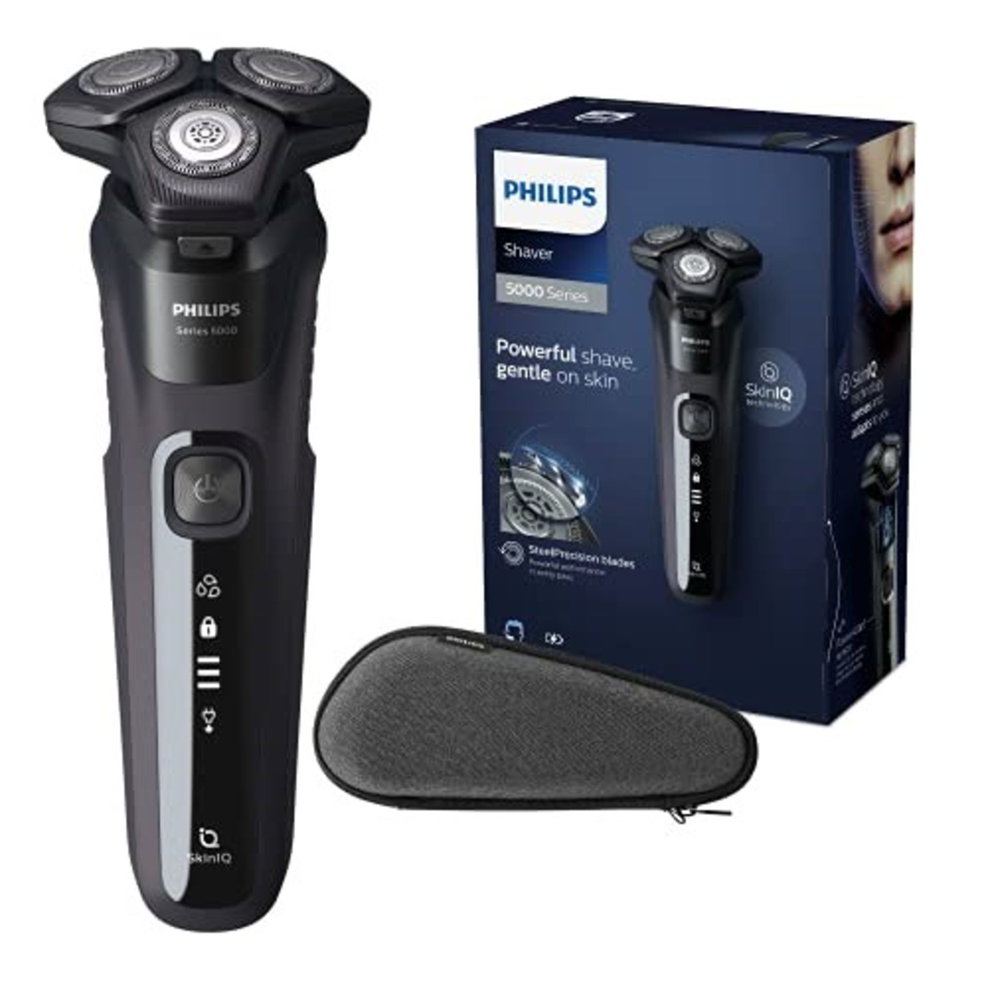 RRP £89.00 Philips Shaver Series 5000 Dry and Wet Electric Shaver for Men (Model S5588/30)