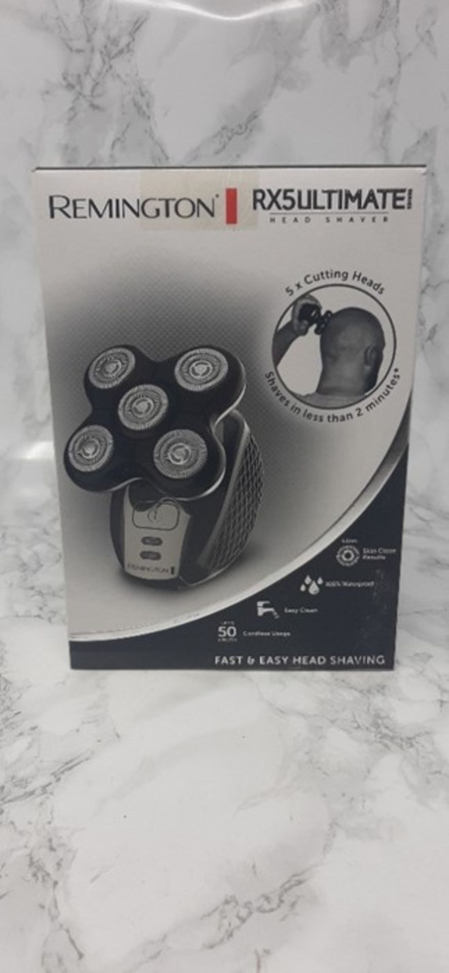 RRP £59.00 Remington RX5 Ultimate Head Shaver for Bald Men, Easy to Clean with Skin Close Results - Image 2 of 3