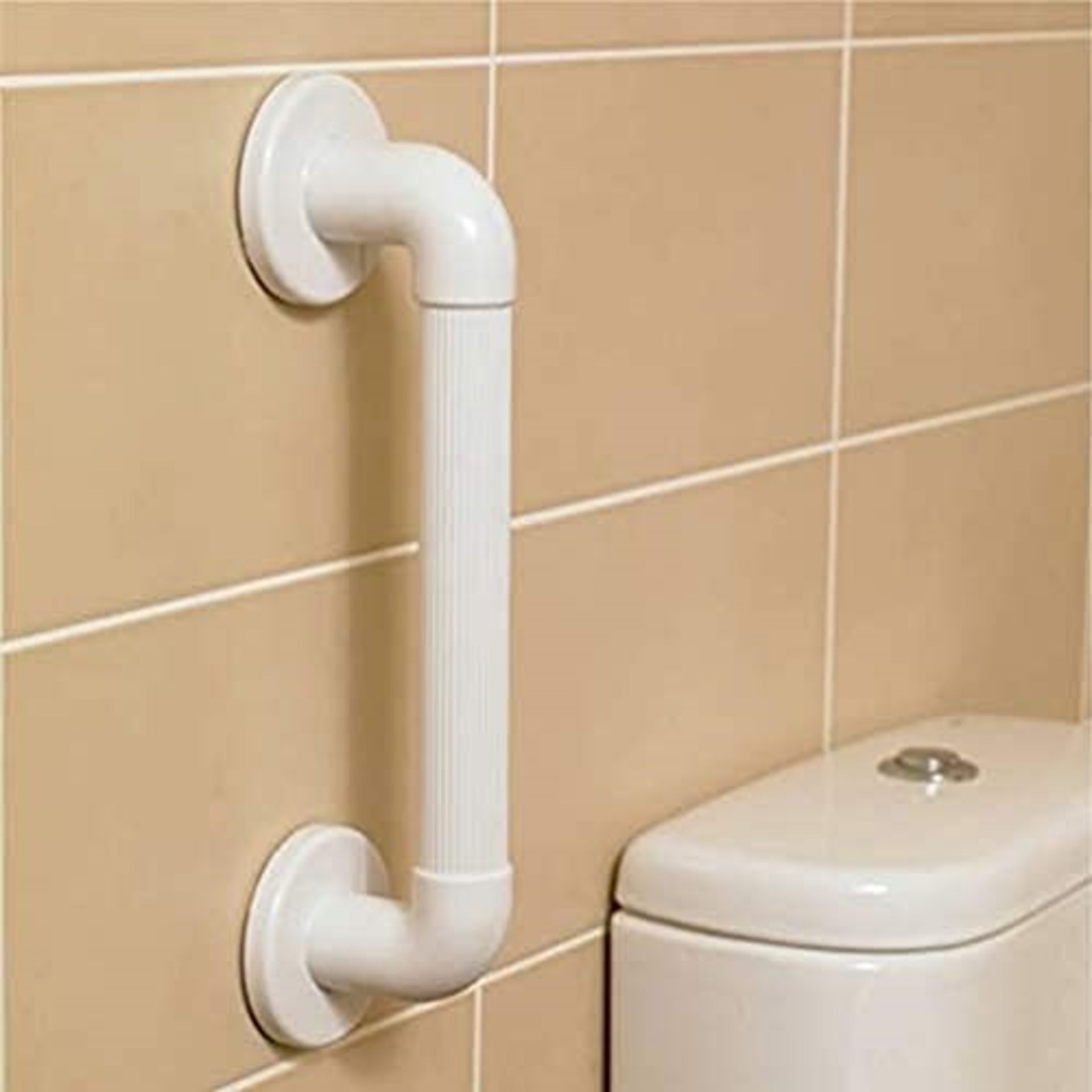 Homecraft Moulded Fluted Grab Rail, Durable PVC Safety Rail and Mobility Aid for Bathr