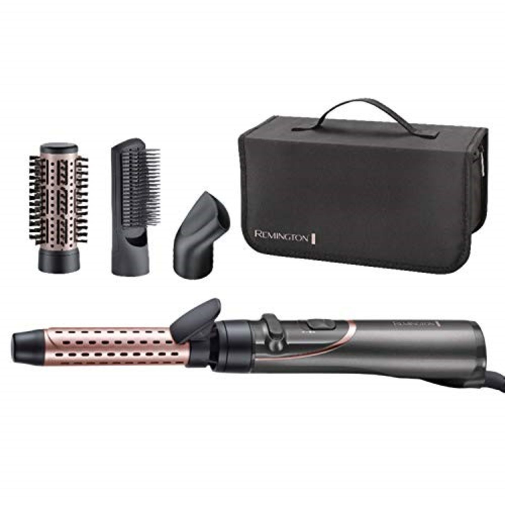 Remington Curl and Straight Confidence Rotating Hot Air Styler - Versatile Curling Iro
