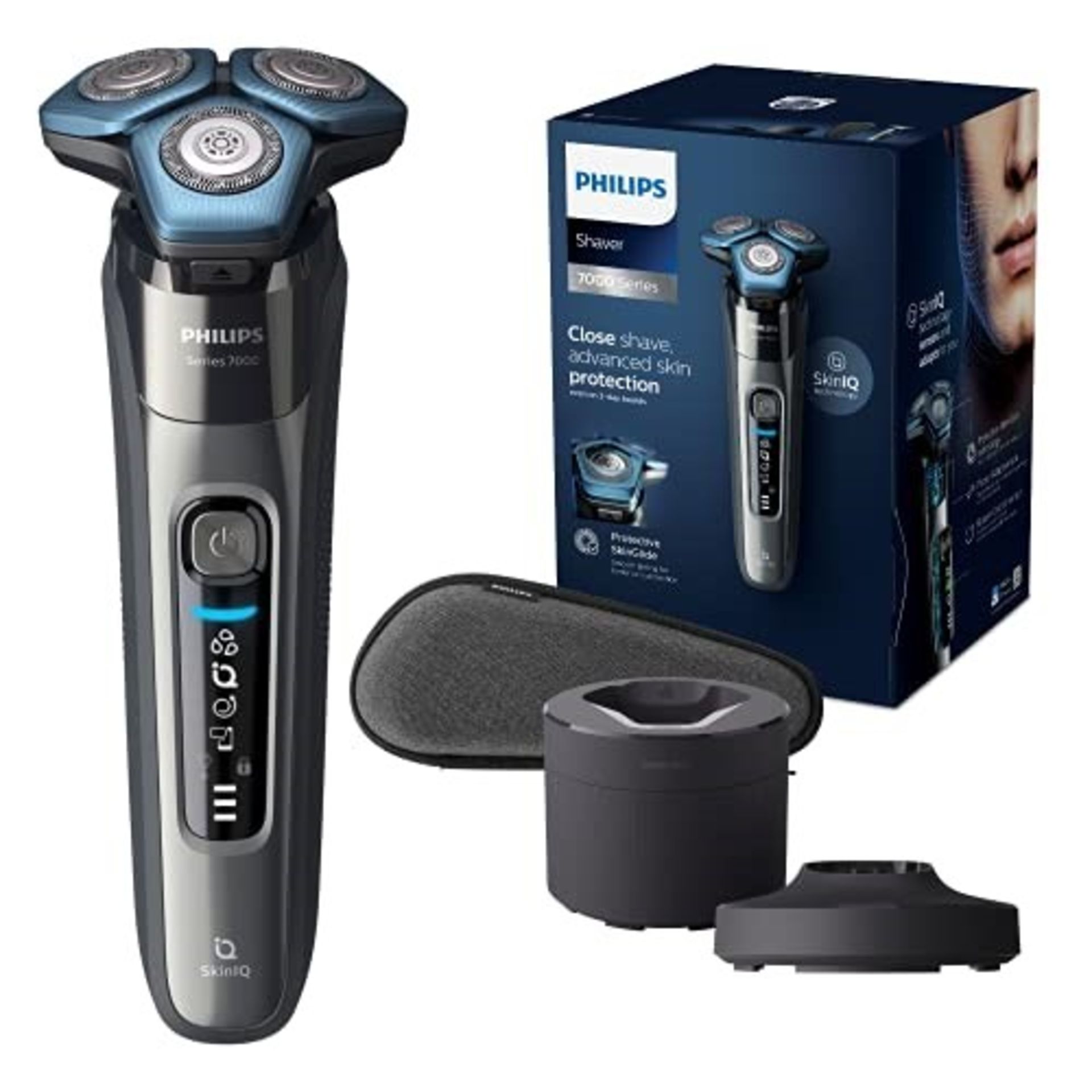 RRP £229.00 Philips Shaver Series 7000 Dry and Wet Electric Shaver for Men (Model S7788/55)