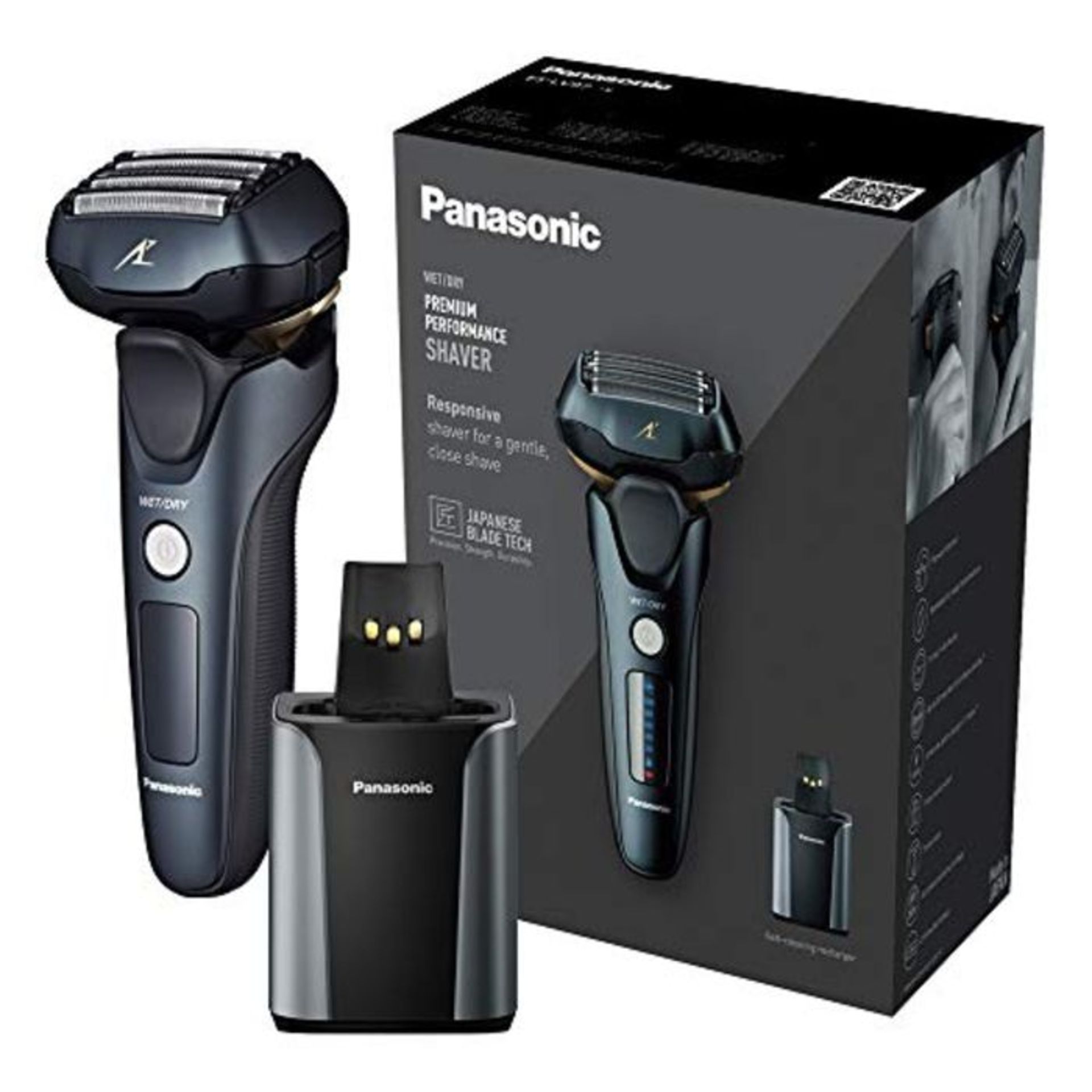 RRP £119.00 Panasonic ES-LV97 Wet and Dry Rechargeable Electric 5-Blade Shaver with Cleaning & Cha
