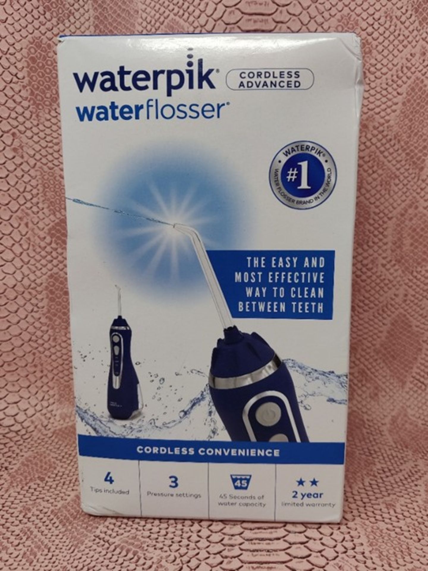 RRP £79.00 [INCOMPLETE] Waterpik Cordless Advanced Water Flosser with 3 Pressure Settings, Dental - Bild 2 aus 3