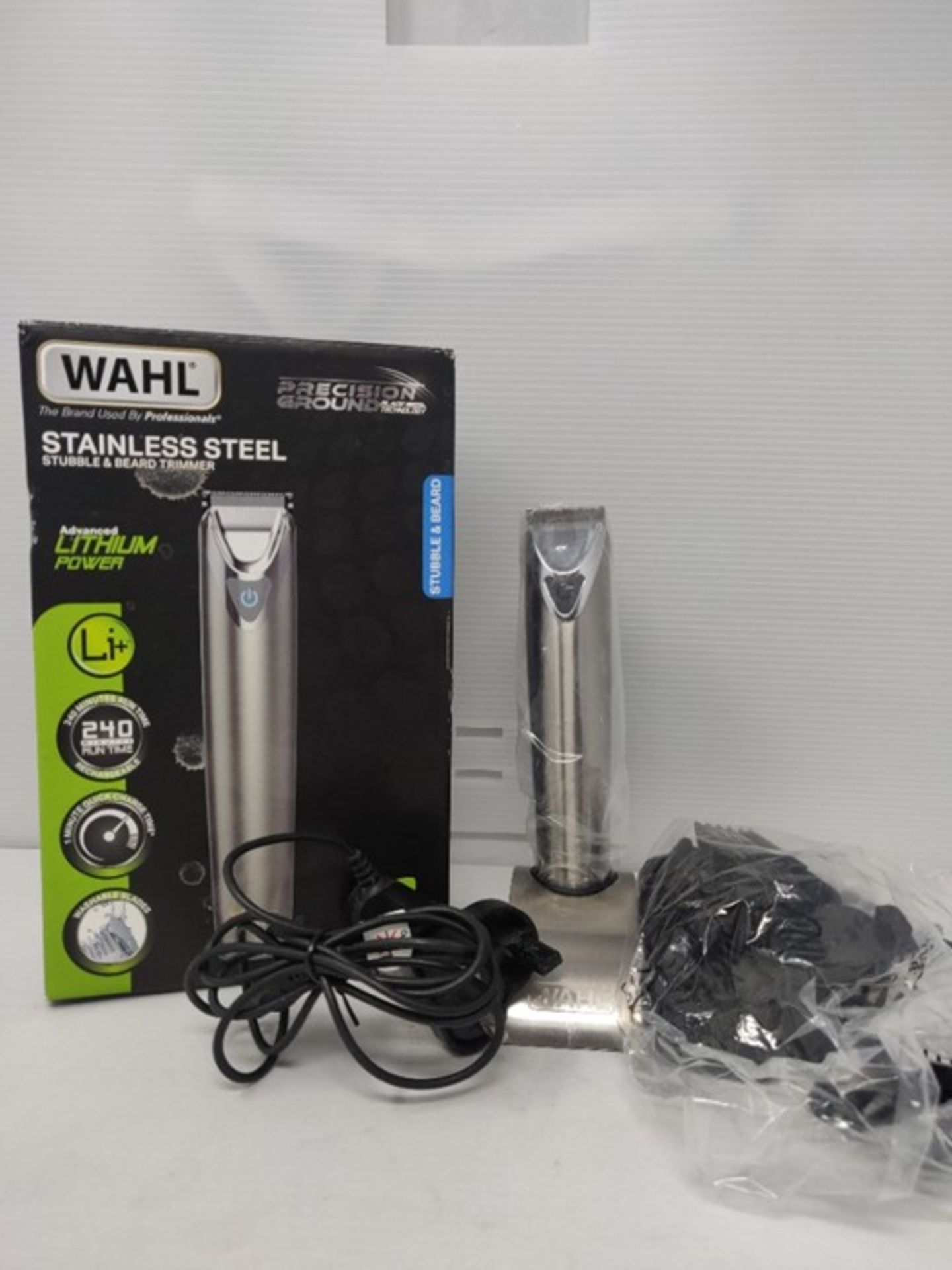 RRP £51.00 Wahl Beard Trimmer Men, Real Stainless Steel Hair Trimmers for Men, Stubble Trimmer, M - Image 2 of 2