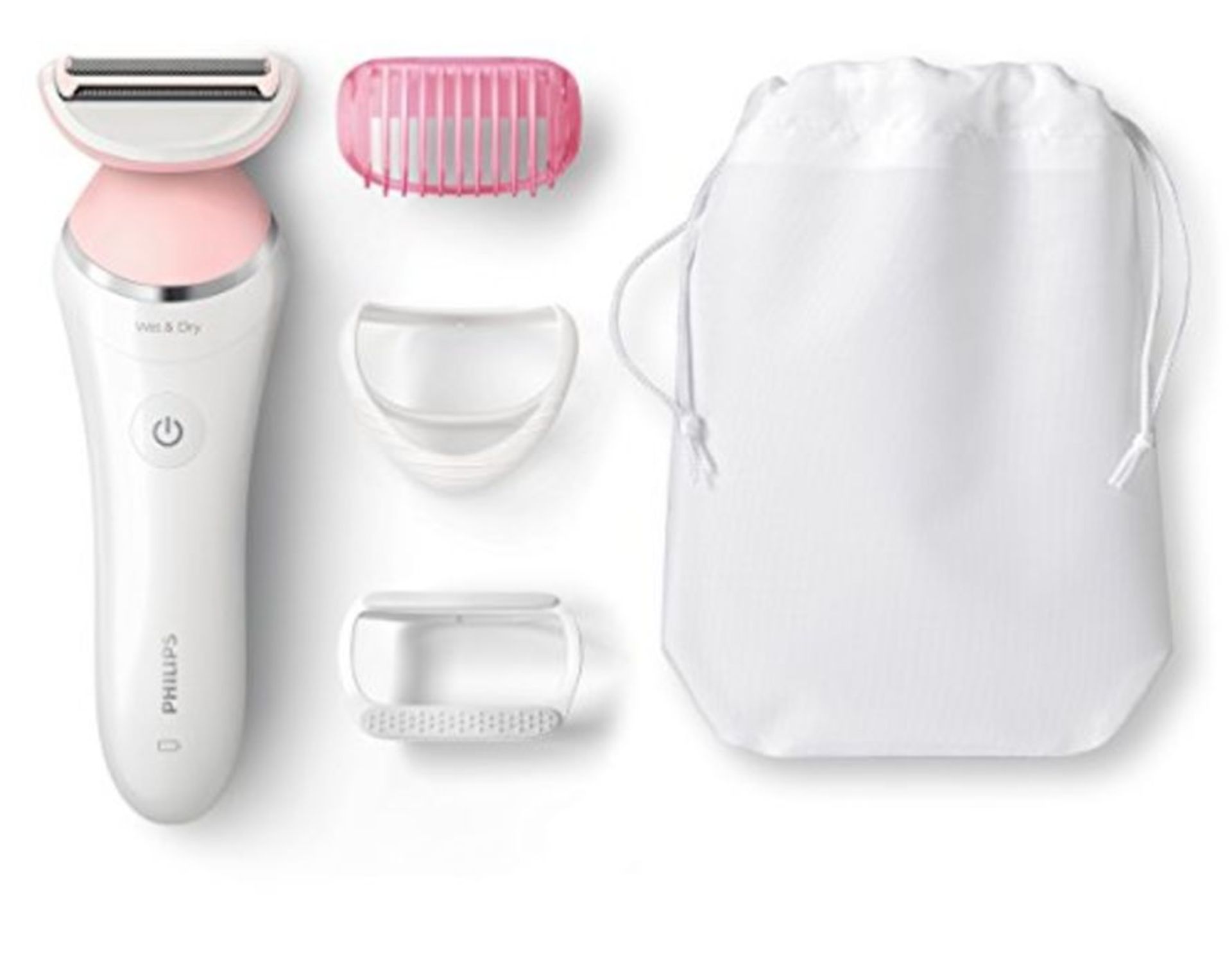 Philips SatinShave Advanced Wet and Dry Rechargeable Lady Shaver, Cordless Electric Ra