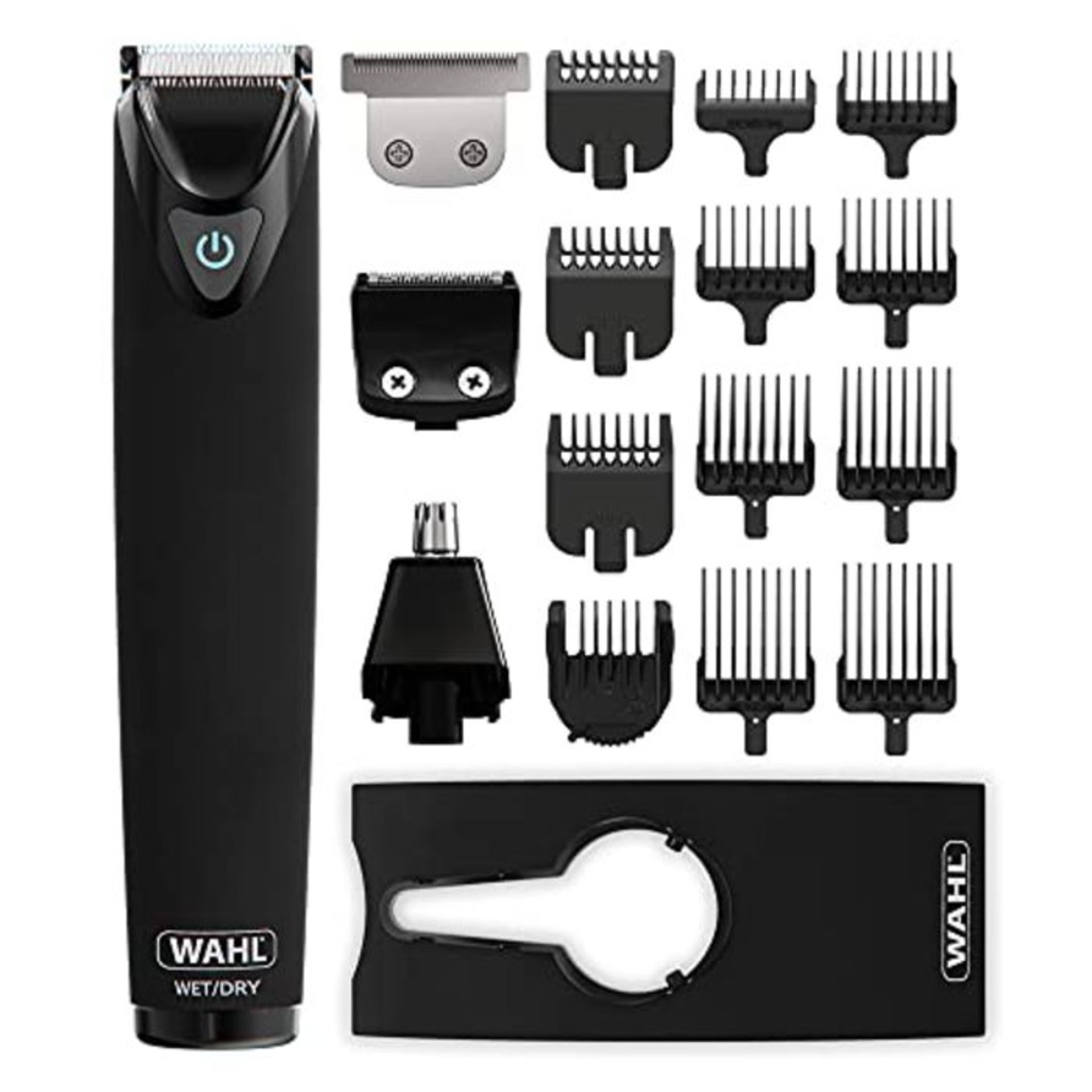 RRP £94.00 [INCOMPLETE] WAHL Multigroomer, Black Stainless Steel, Cordless, Rechargeable, Fully W
