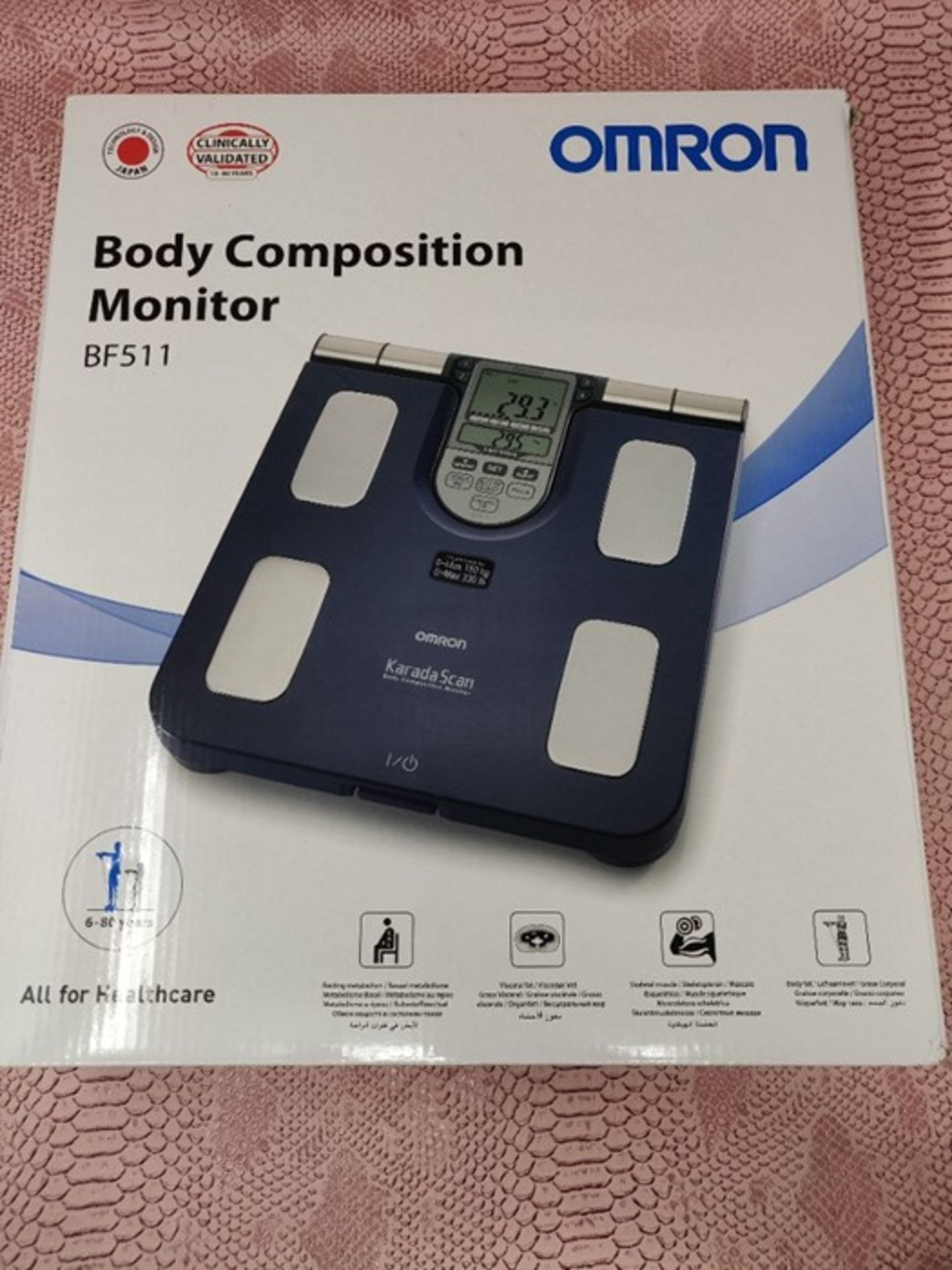 RRP £68.00 OMRON BF511 Clinically Validated Full Body Composition Monitor with 8 high-precision s - Bild 2 aus 3