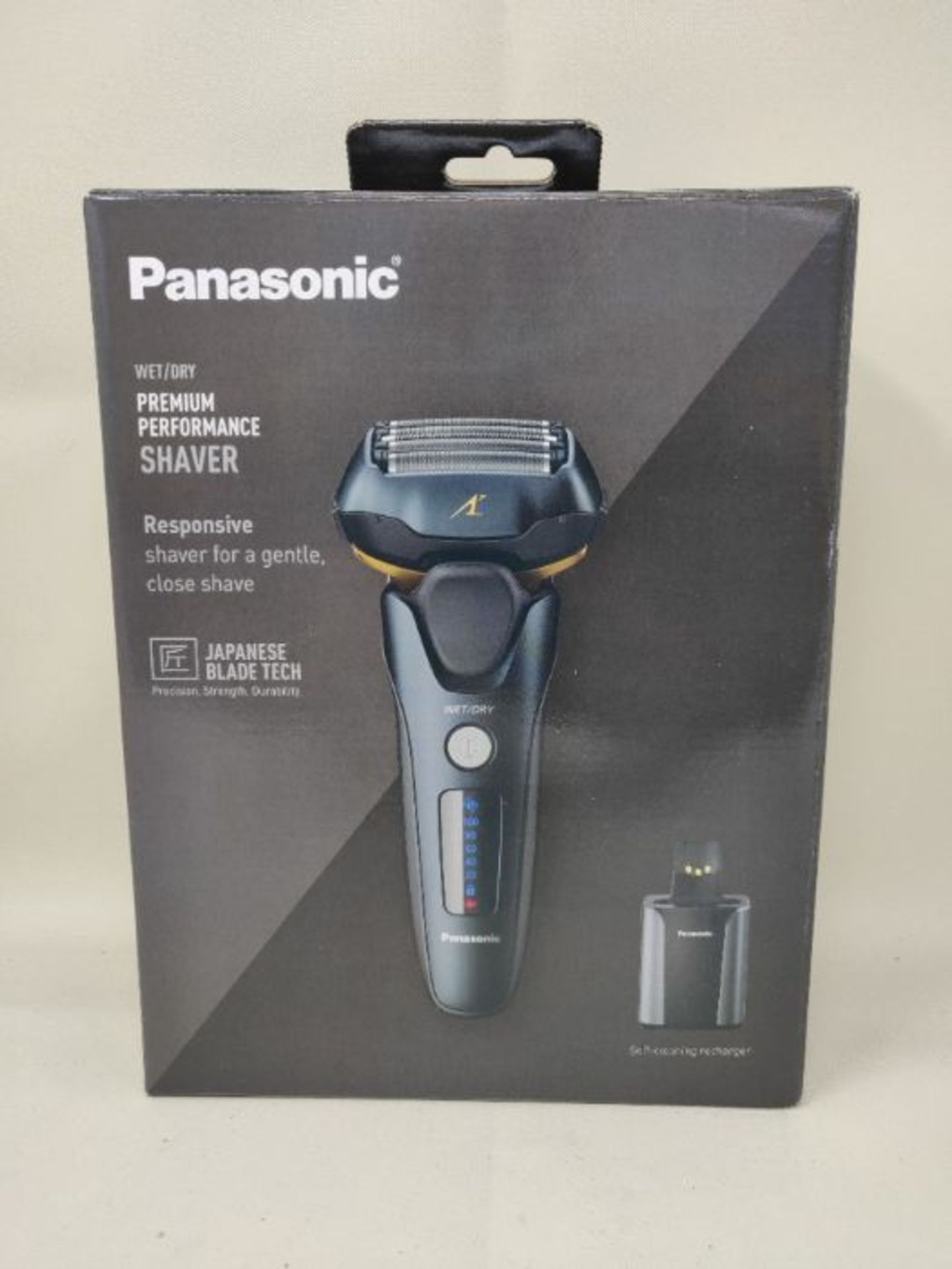 RRP £119.00 Panasonic ES-LV97 Wet and Dry Rechargeable Electric 5-Blade Shaver with Cleaning & Cha - Image 2 of 3