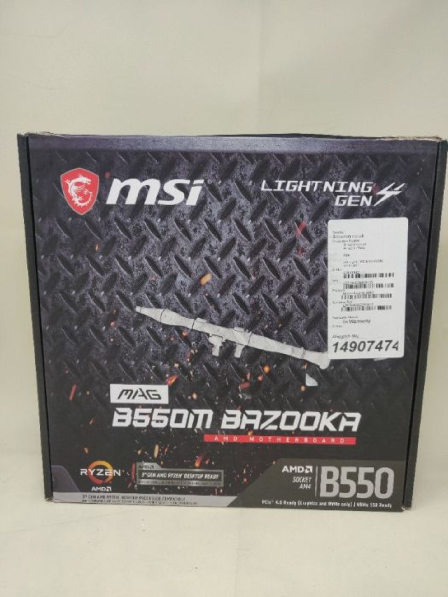 RRP £116.00 MSI MAG B550M BAZOOKA Motherboard mATX, AM4, - Image 2 of 3