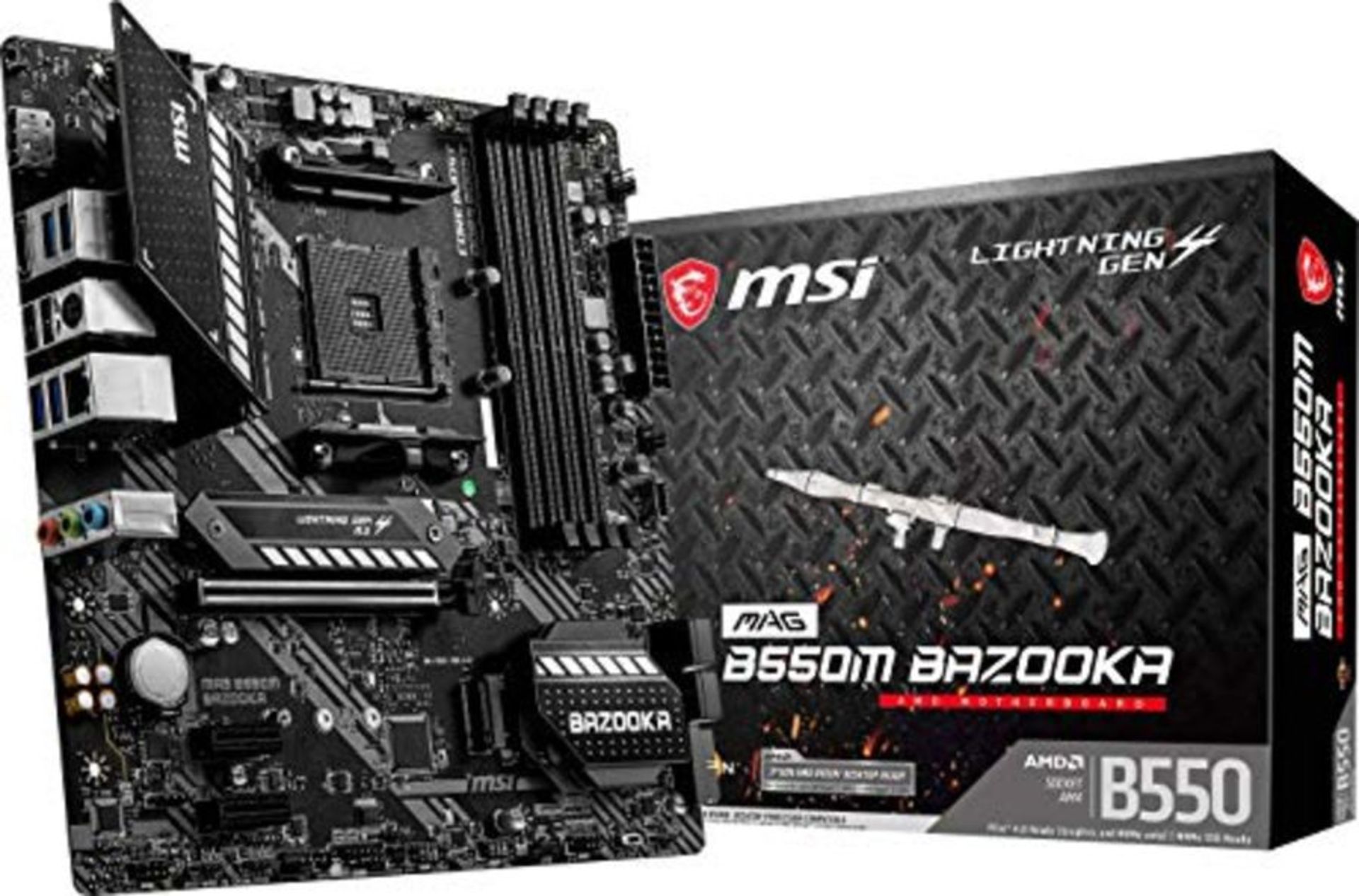 RRP £116.00 MSI MAG B550M BAZOOKA Motherboard mATX, AM4,