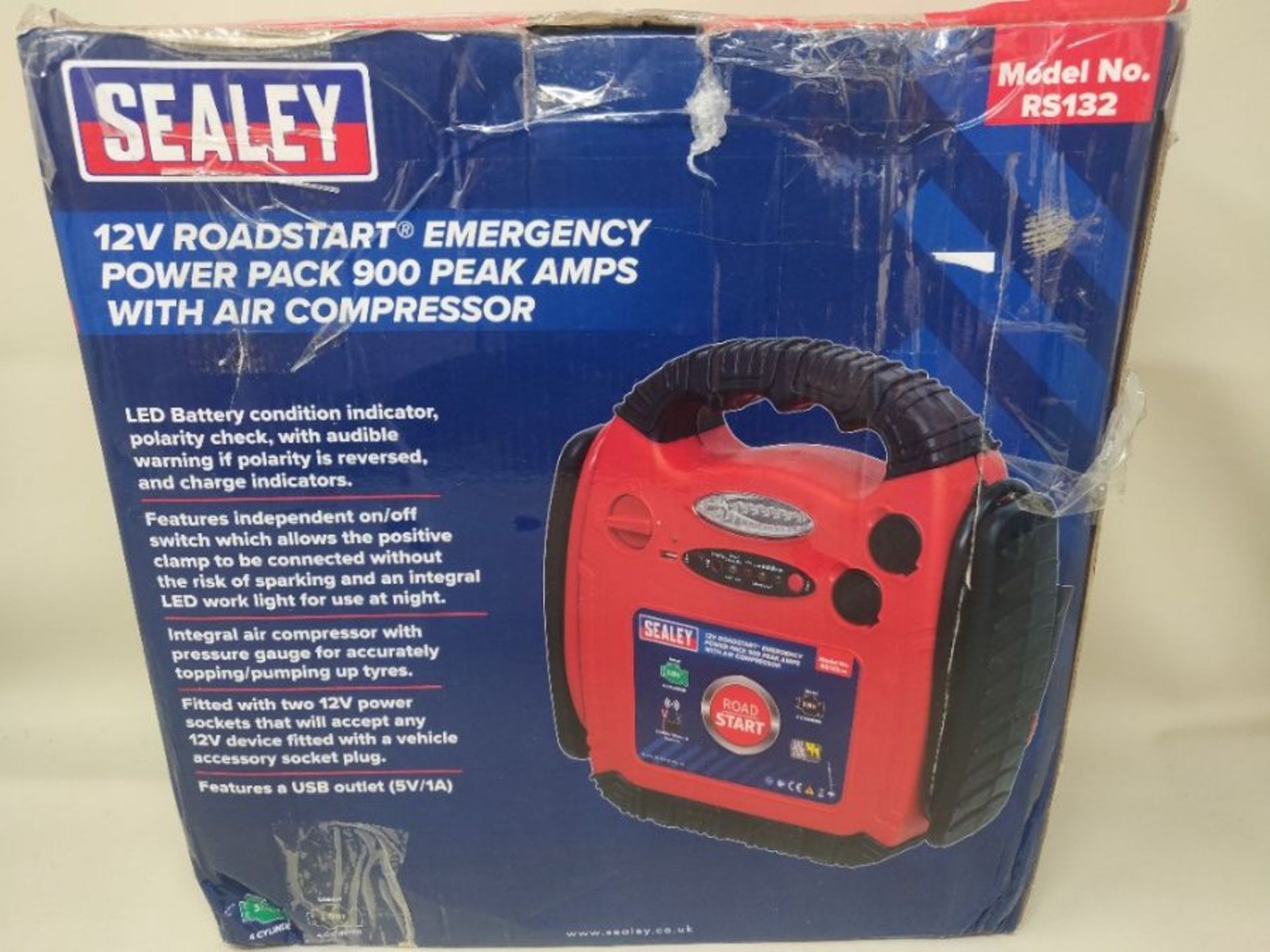 RRP £104.00 Sealey RS132 Roadstart Emergency Power Pack