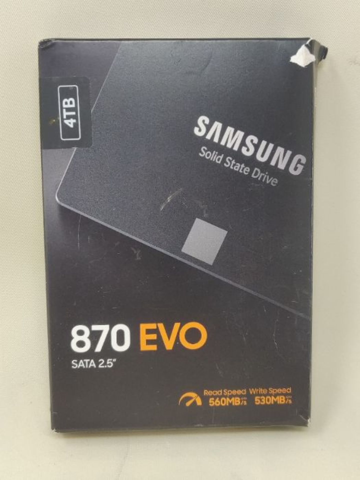 RRP £379.00 Samsung SSD 870 EVO, 4 TB, Form Factor 2.5”, Intelligent Turbo Write, Magician 6 Softwar - Image 2 of 3