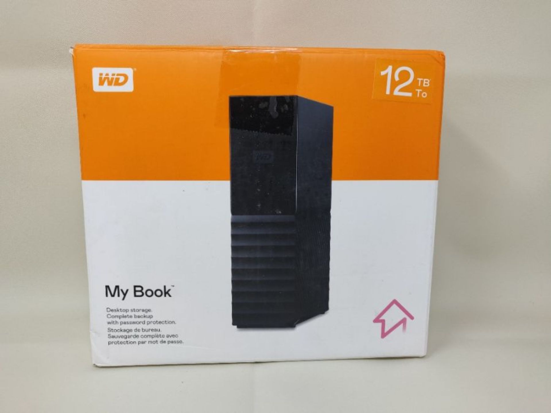 RRP £300.00 WD 12 TB My Book USB 3.0 Desktop Hard Drive with Password Protection and Auto Backup S - Image 2 of 3