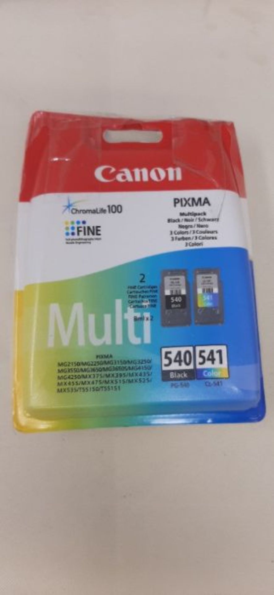 Canon Original PG-540/CL-541 Ink Cartridge - Multi-Coloured, Pack of 2 - Image 2 of 2