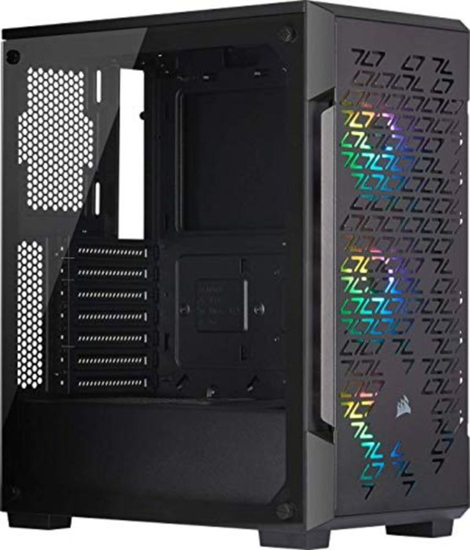 RRP £79.00 Corsair iCUE 220T RGB Airflow, Tempered Glass Mid-Tower ATX Smart Gaming Case, Black