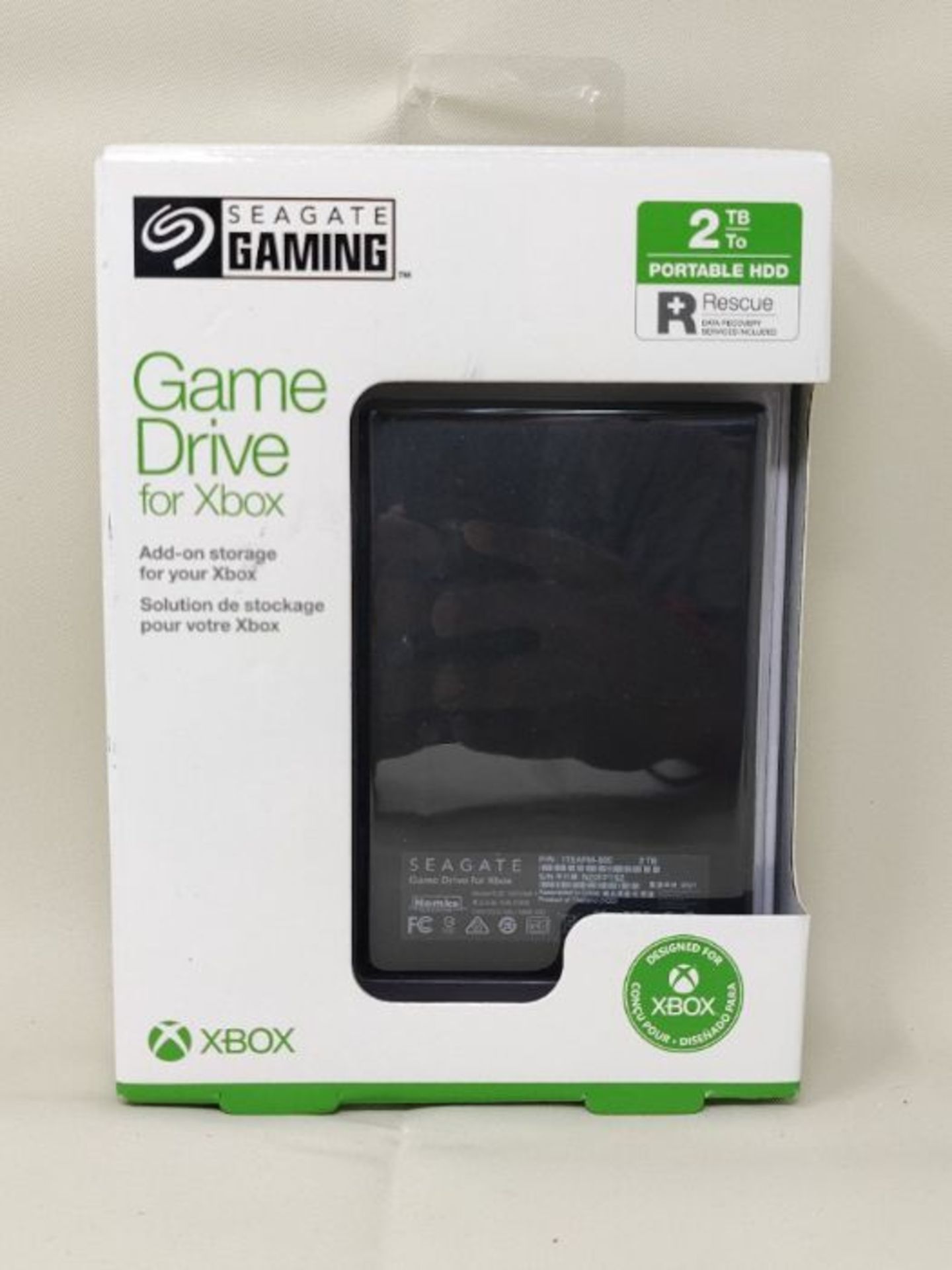 RRP £62.00 Seagate Game Drive for Xbox, 2 TB, External Hard Drive Portable HDD, Designed for Xbox - Image 2 of 3