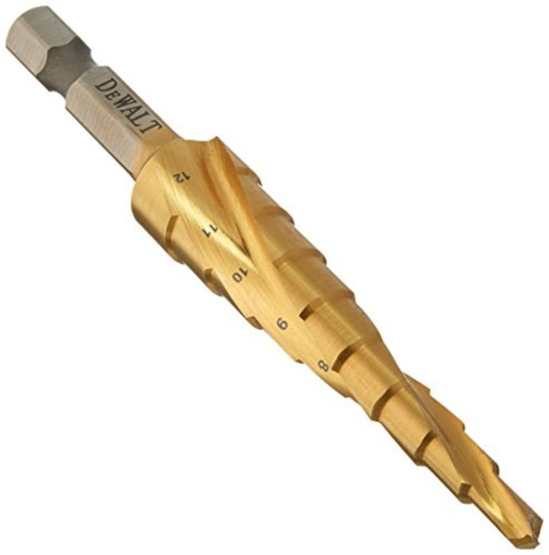 [CRACKED] DeWalt Dewalt DT5026-QZ 4mm to 12mm Hole Enlarger Step Drill 1/4 Hex Shank