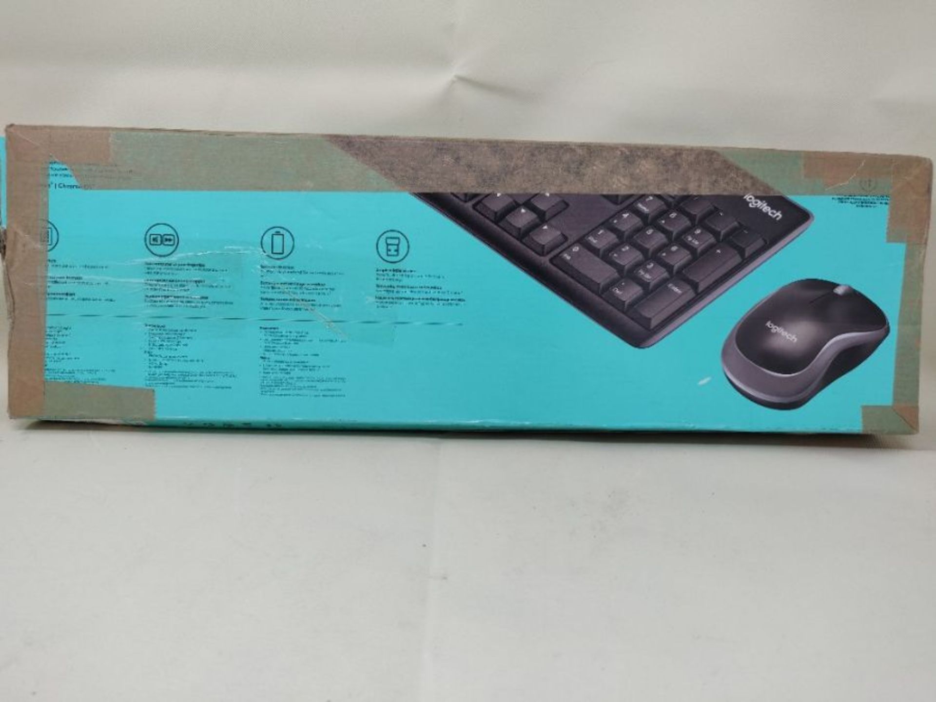 Logitech MK270 Wireless Keyboard and Mouse Combo for Windows, 2.4 GHz Wireless, Compac - Image 2 of 3
