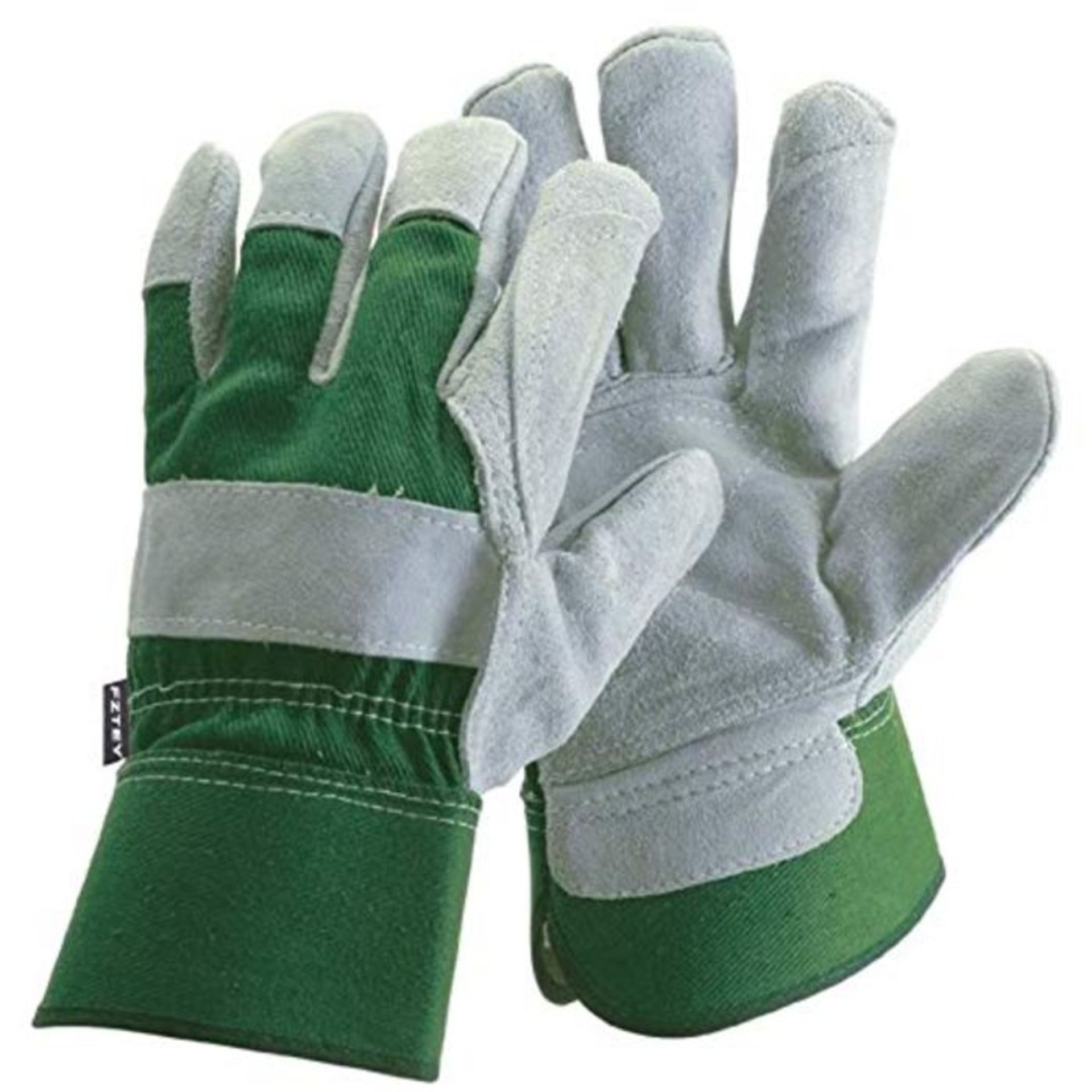 FZTEY Thick Gardening Work Gauntlets , Reinforced Leather Heavy duty Cut Knife Thermal