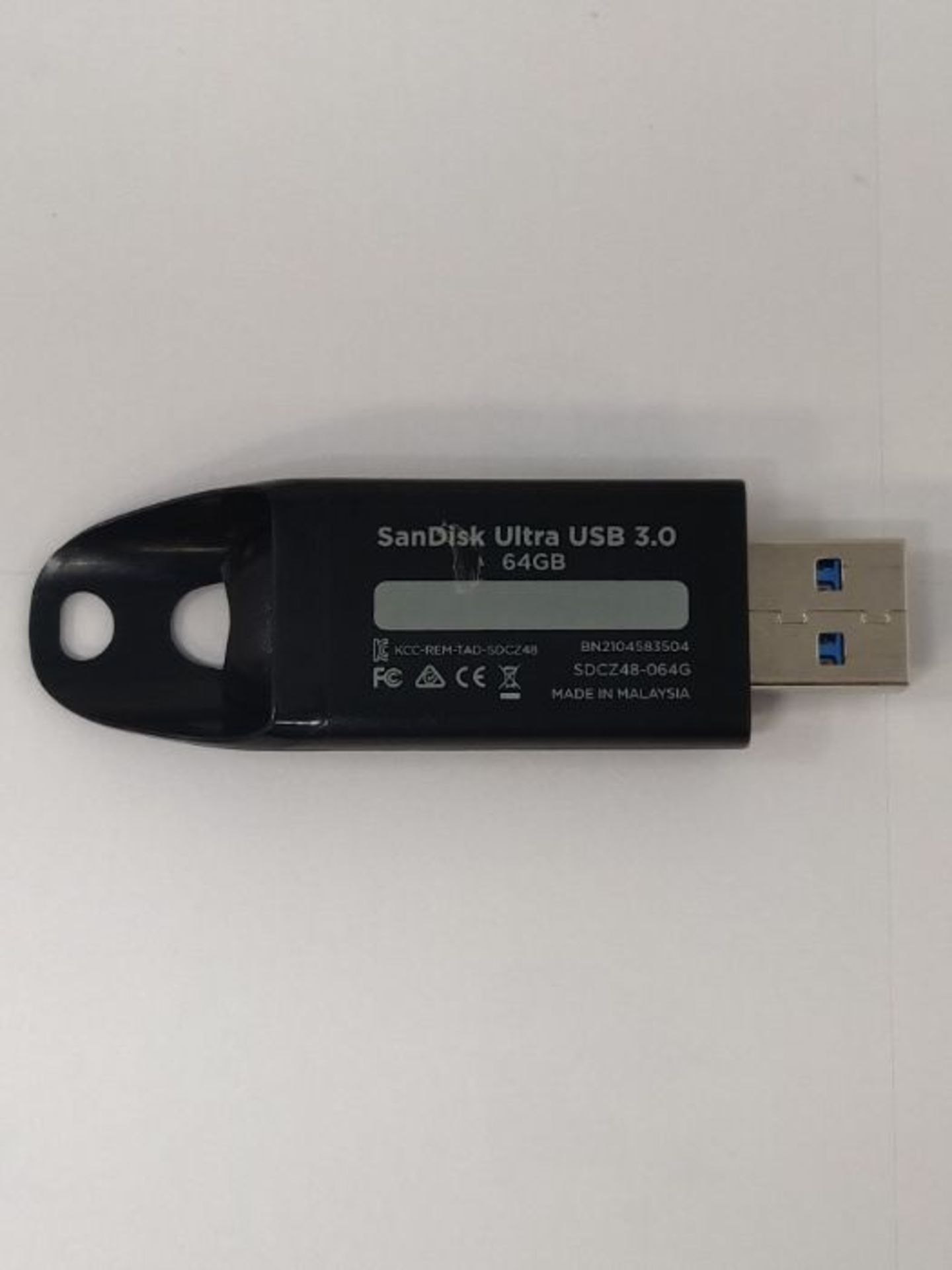 SanDisk Ultra 64 GB USB Flash Drive USB 3.0 Up to 130 MB/s Read, Black - Image 2 of 3