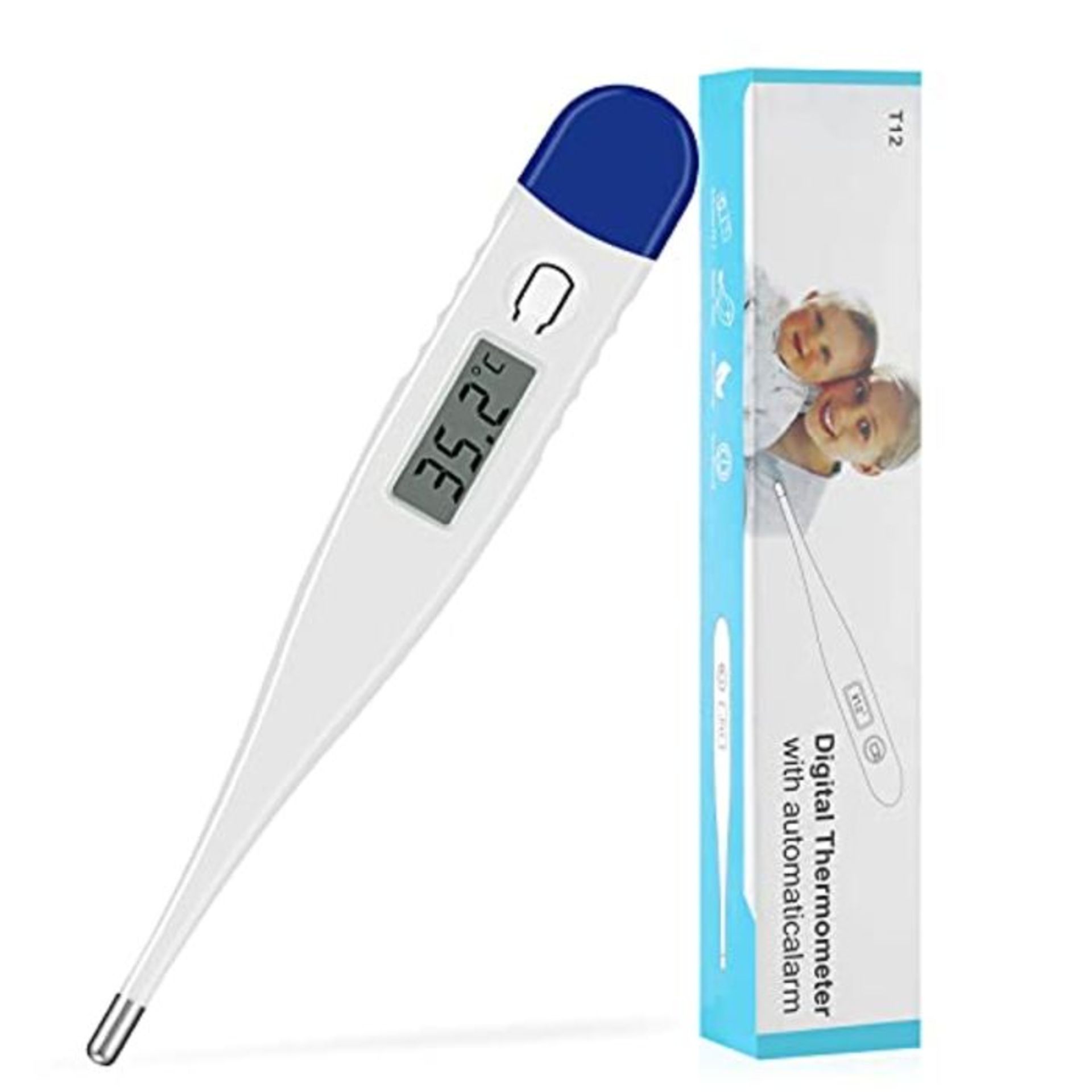 Digital Thermometer, Oral Underarm Rectal Temperature Thermometer for Adults Kids Babi