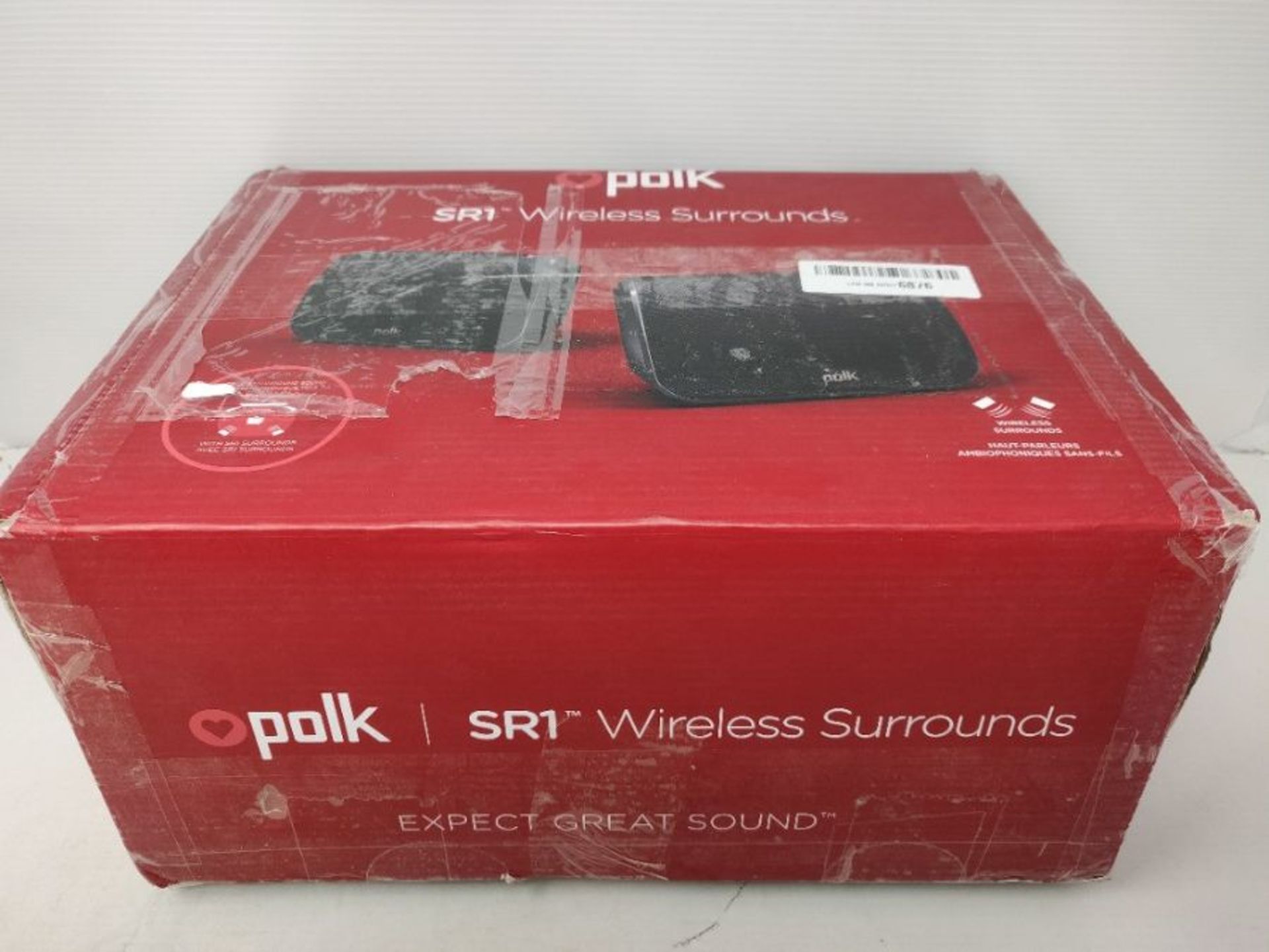 RRP £111.00 Polk Audio SR1 Wireless Surround Speakers for MagniFi Max Soundbar System - Black - Image 2 of 3