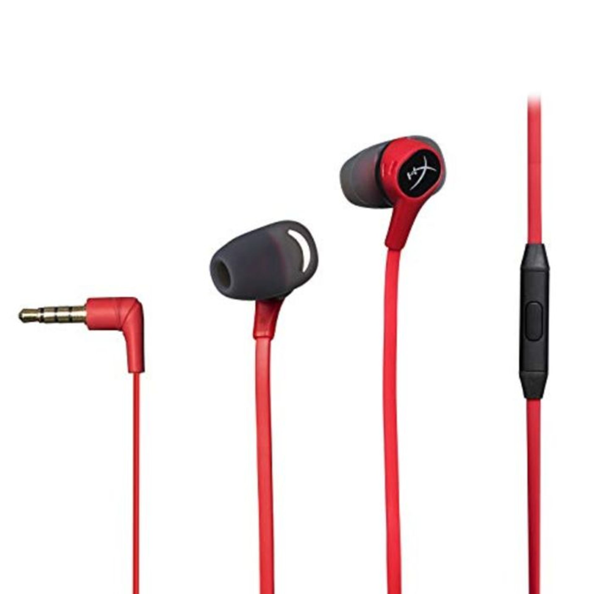 HyperX HX-HSCEB-RD Cloud Earbuds for Nintendo Switch, PC and CTIA mobile phones , Red