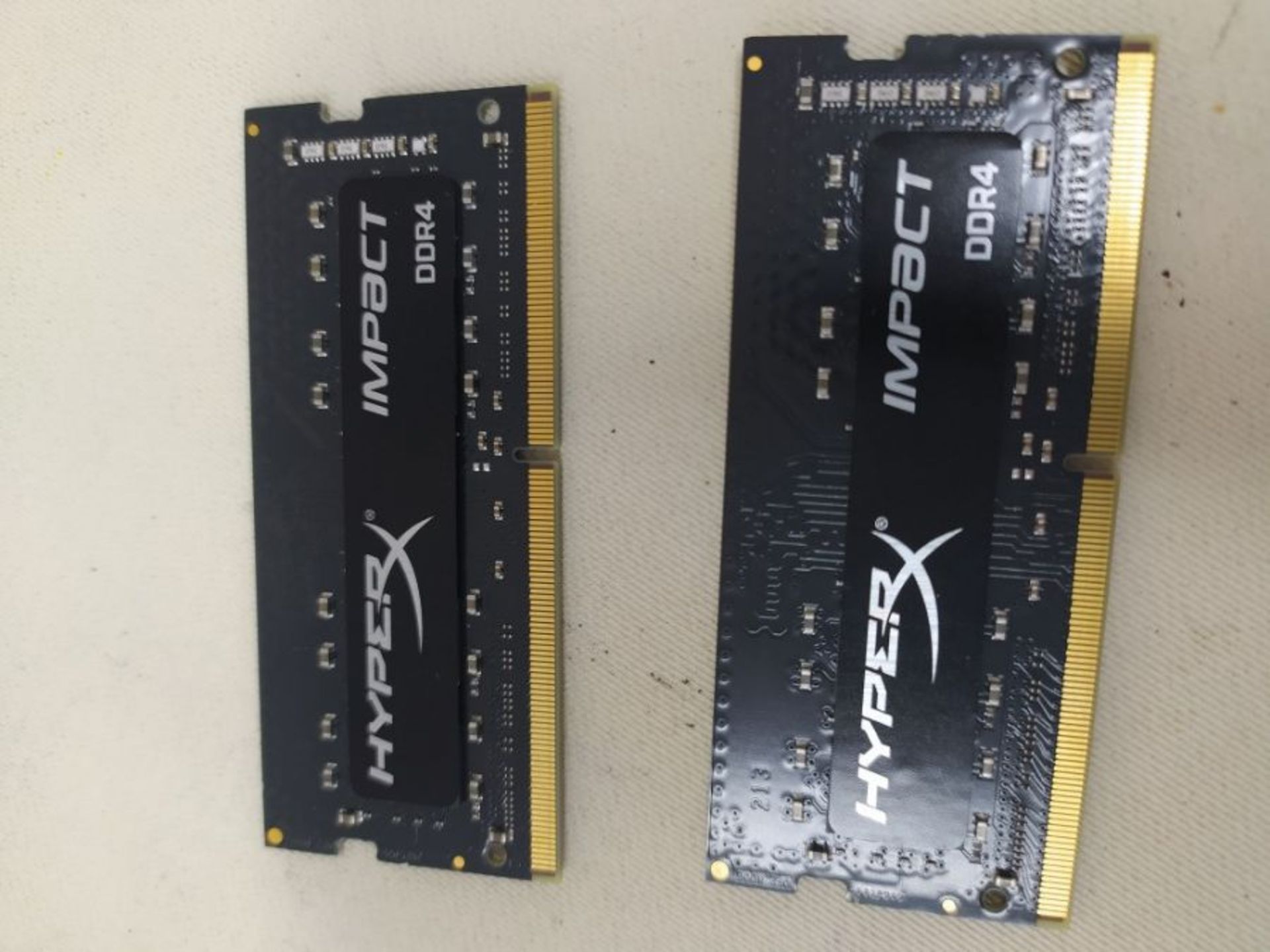 RRP £82.00 HyperX Impact DDR4 HX426S15IB2K2/16 Memory 2666 MHz CL15 SODIMM 16 GB Kit (2x8 GB), Bl - Image 2 of 2