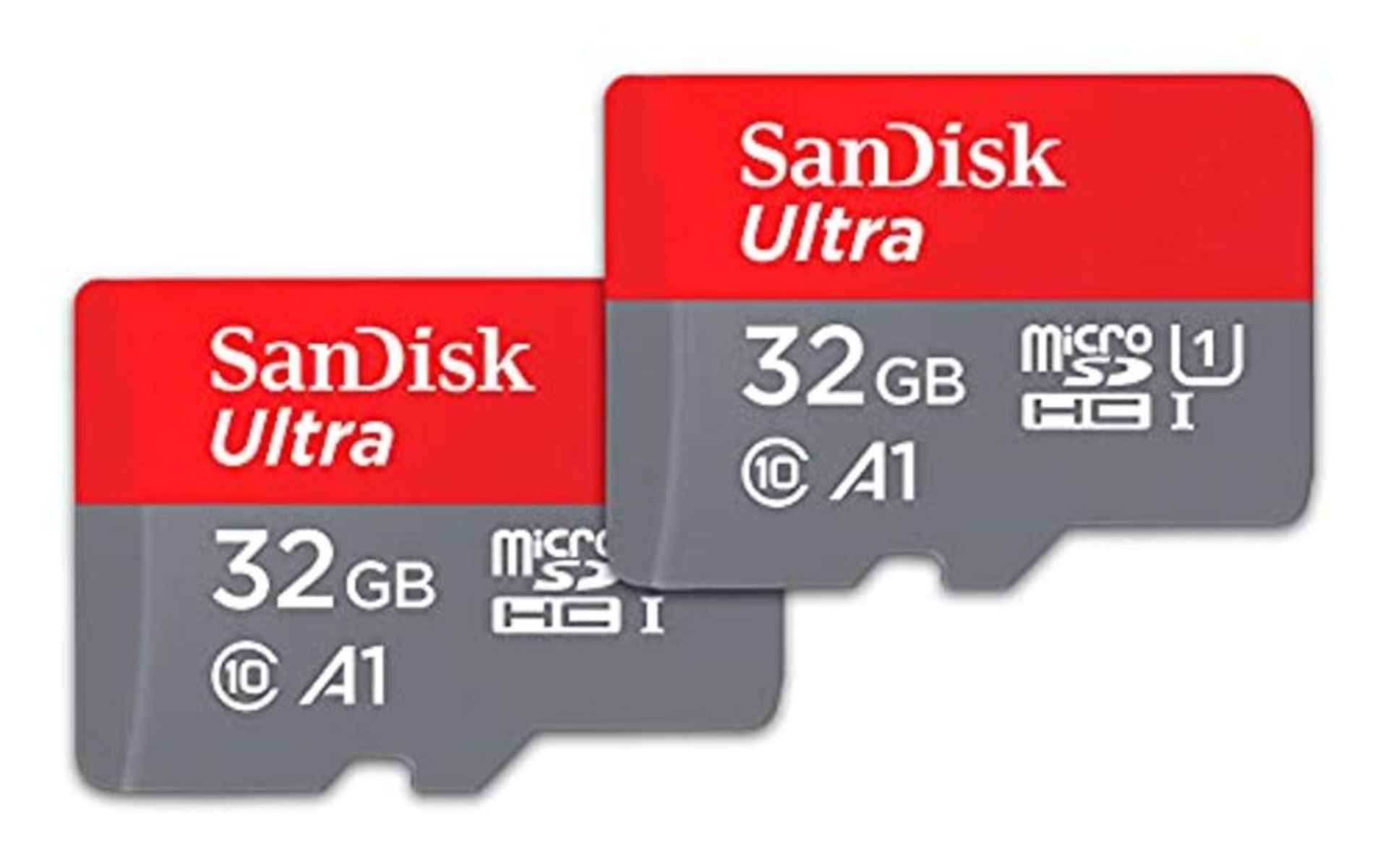 SanDisk Ultra 32 GB microSDHC Memory Card SD Adapter with A1 App Performance Up to 1
