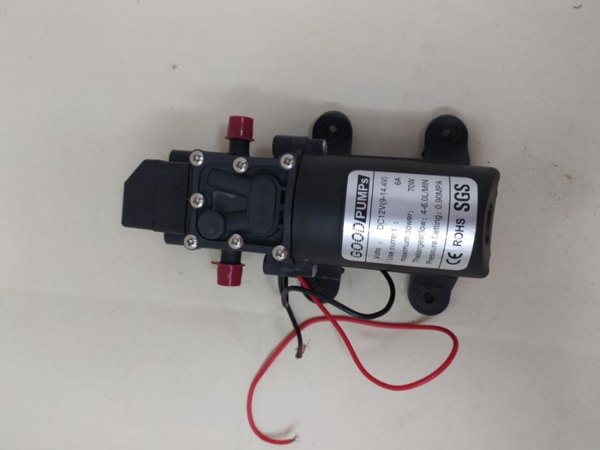 12V Water pumps,VerRich High Pressure self priming Diaphragm pump for motorhome,carava - Image 2 of 2