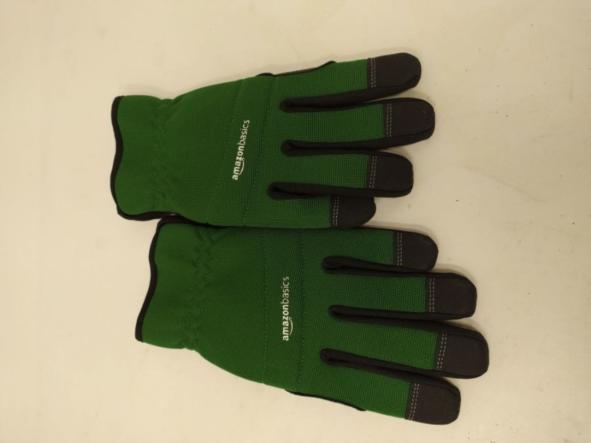 Amazon Basics Women's Work or Garden Gloves, Green, L - Image 2 of 2