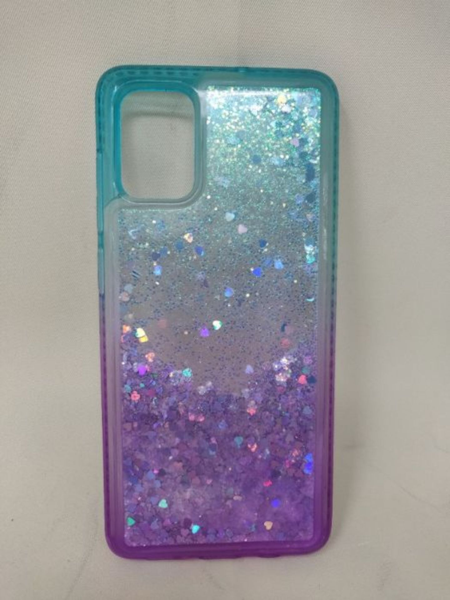 LeYi for Samsung Galaxy A71 4G Case, Girl 3D Clear Glitter Quicksand Cute Personalised - Image 2 of 2